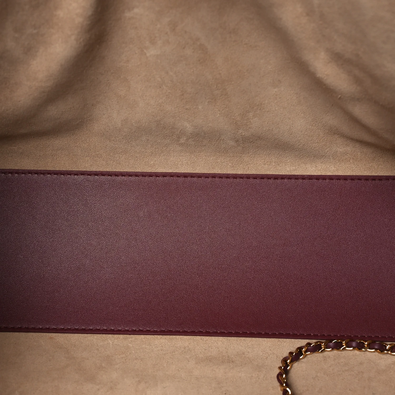 Calfskin Archetype Small Shopping Tote Dark Burgundy