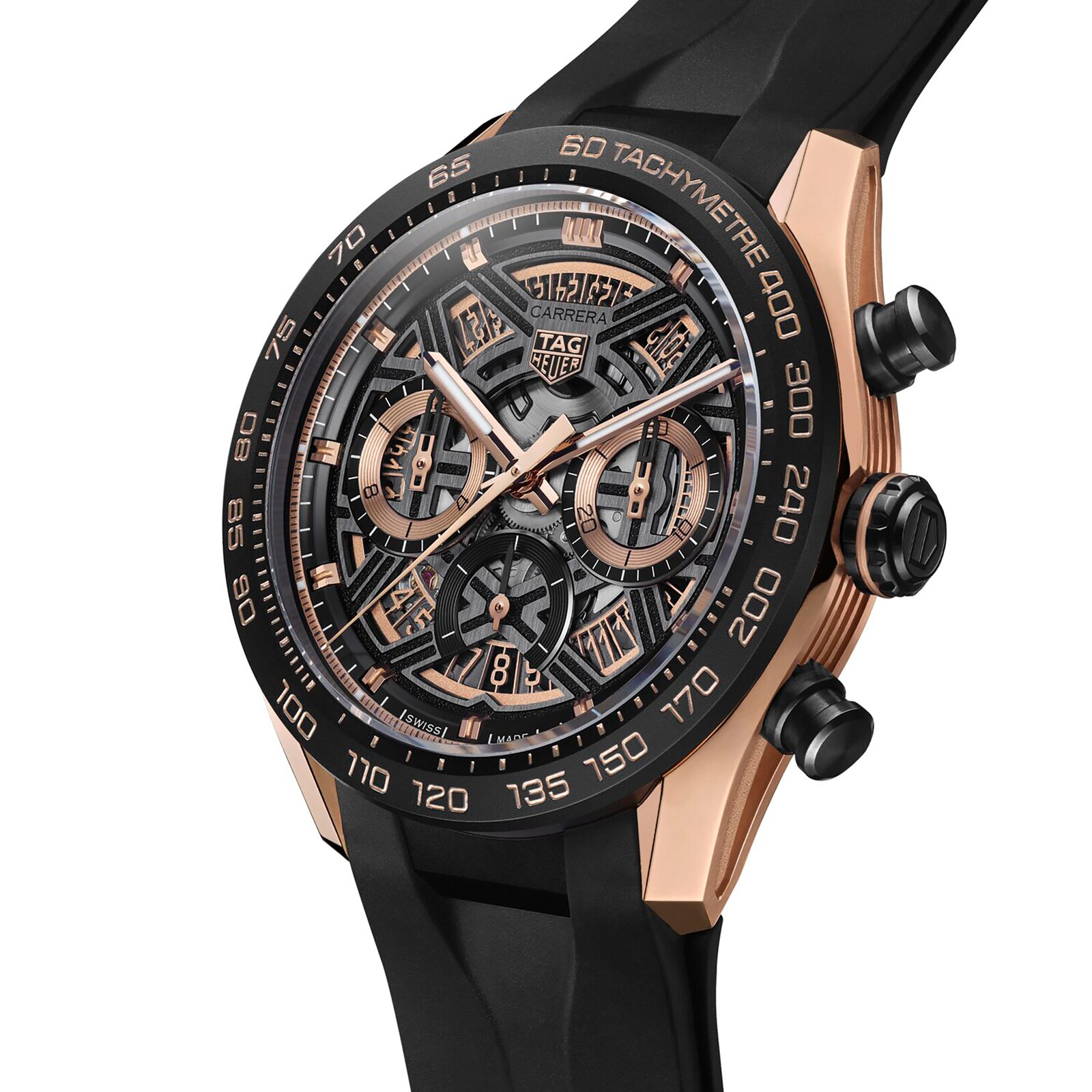 【Super Clone】TAG Heuer Carrera Chronograph Extreme Sport 44mm Mens Watch Gold CBU2050.FT6273