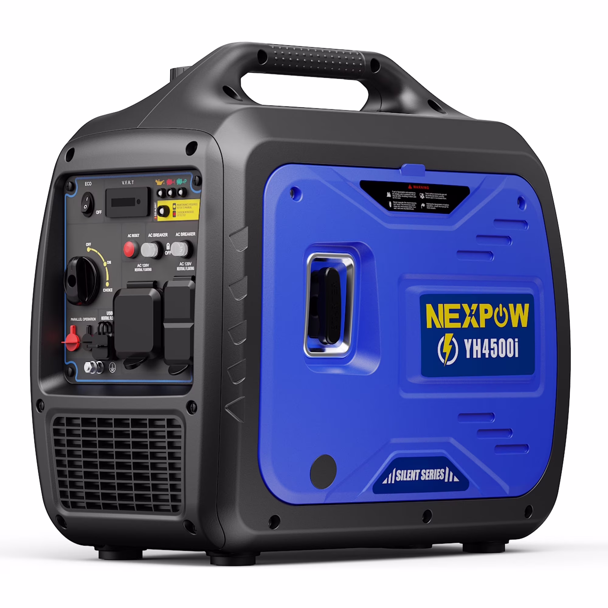 2250W Portable Inverter Generator, Gasoline Power Quiet Lightweight for Backup Home Camping, Eco-Mode Feature, Parallel Capability, EPA Compliant(2250 W) - Image 3