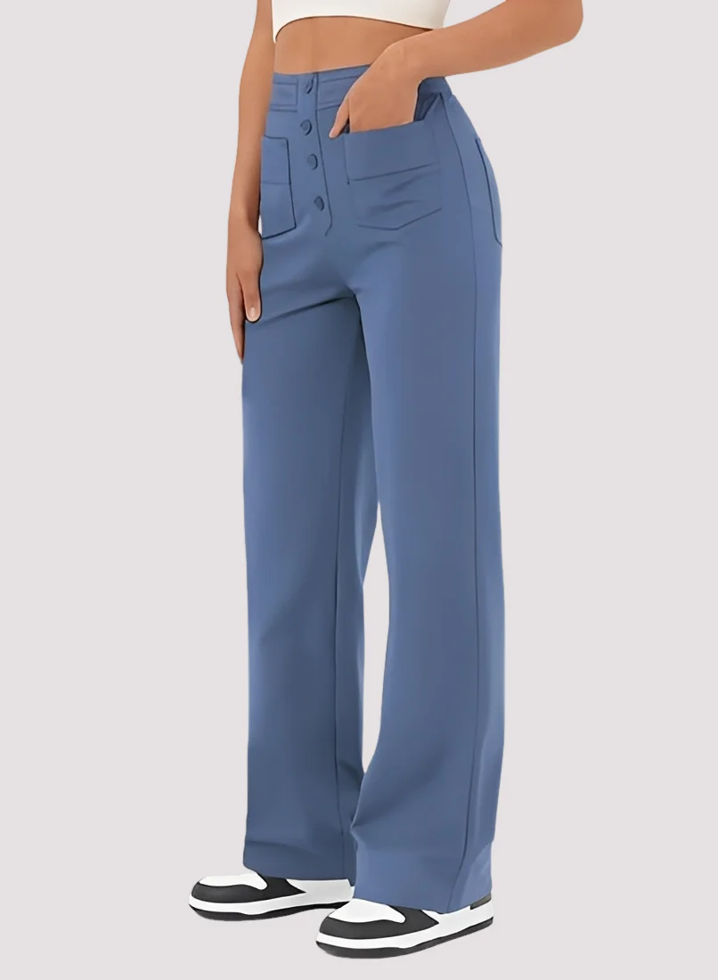 Tianna - Pantalon taille haute élégant