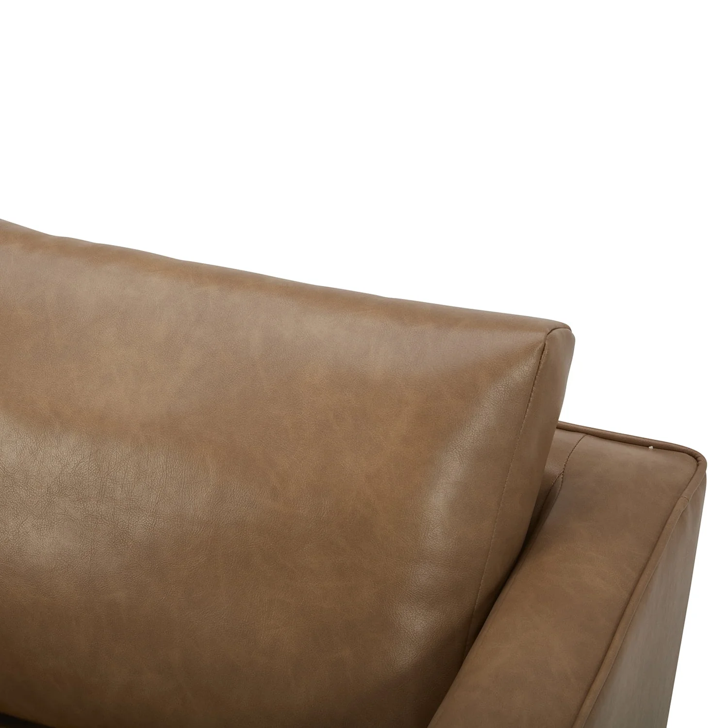 Better Homes & Gardens Steele Swivel Accent Chair, Camel Faux Leather
