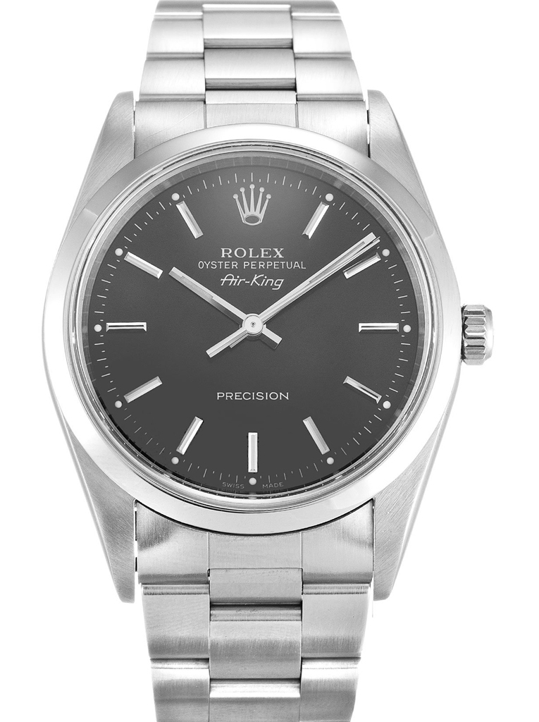 [super clone]Rolex Air-King 34mm Black Dial 14000