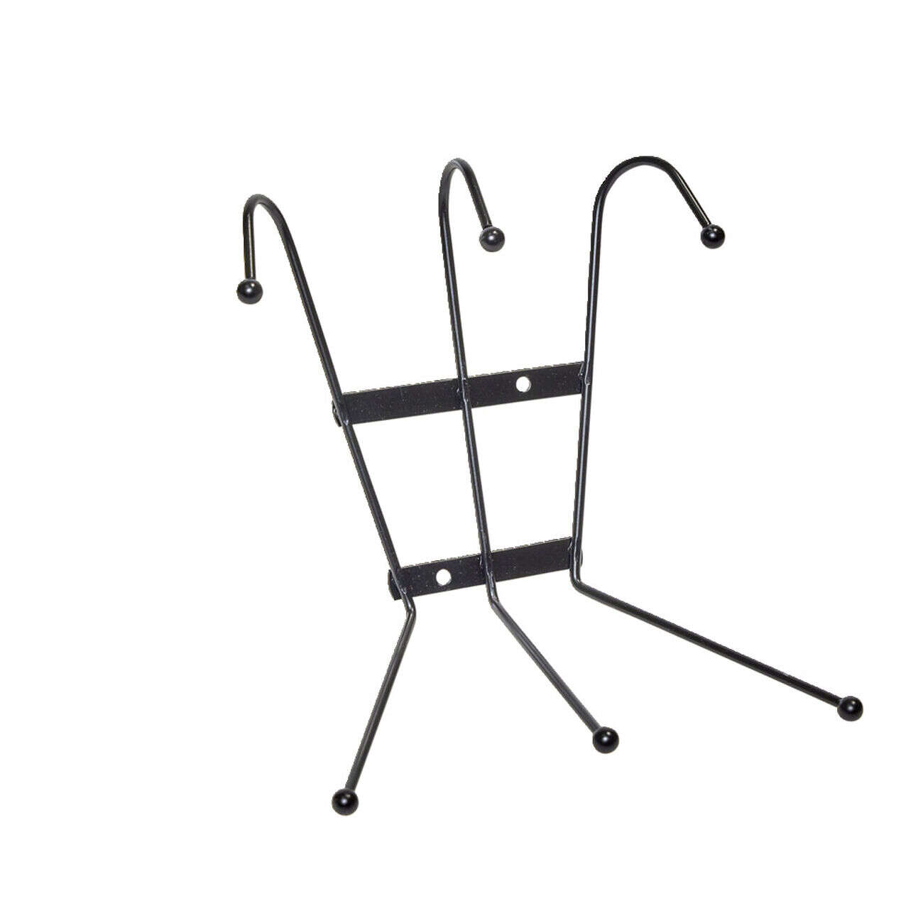 Patère murale métal 6 crochets 17xH19,5x11cm (2 modèles noir ou blanc)