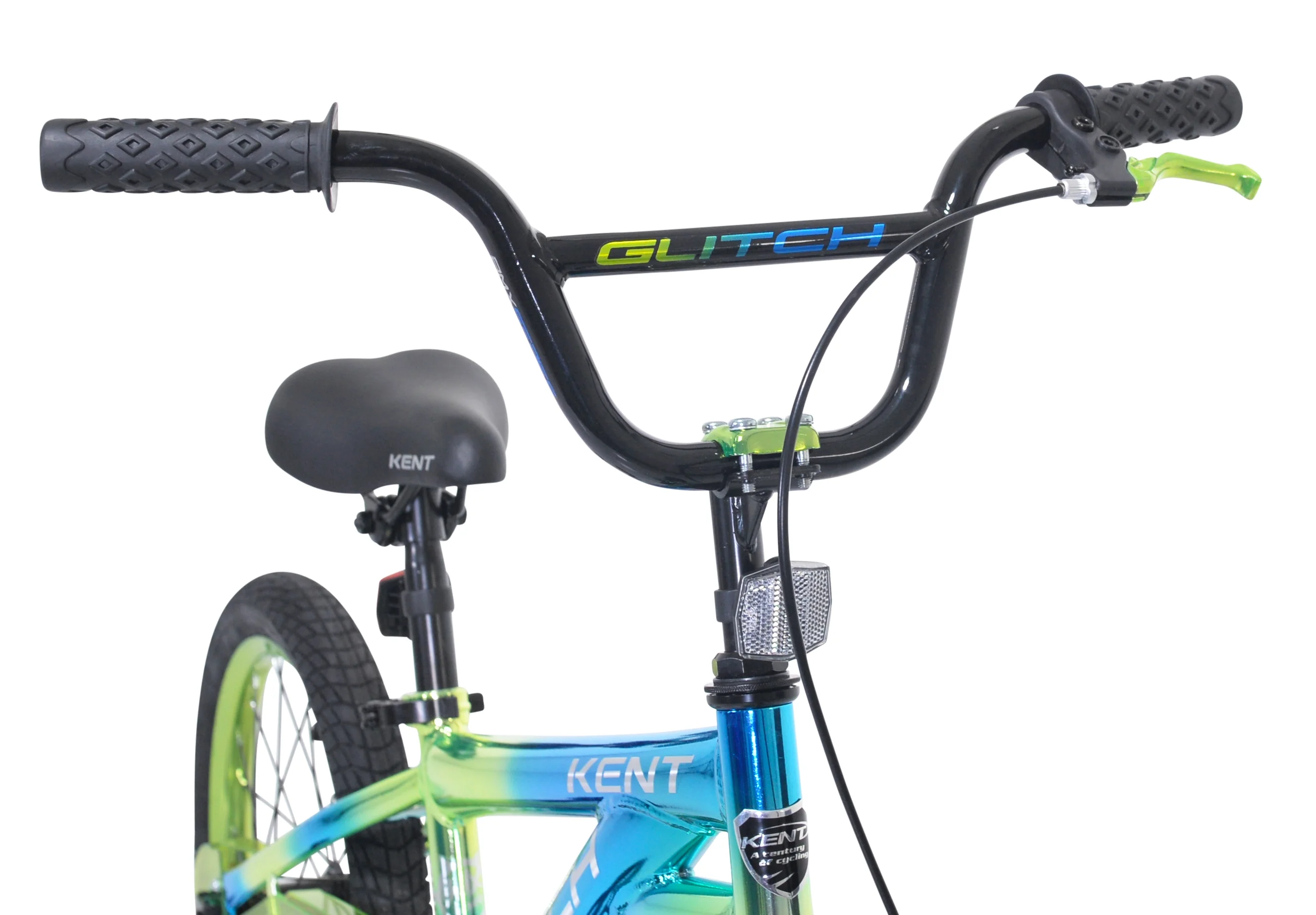 18" Glitch BMX Child Bicycle, 18" Wheels, Kids Ages 6-12 Years, Blue/Green - Image 8