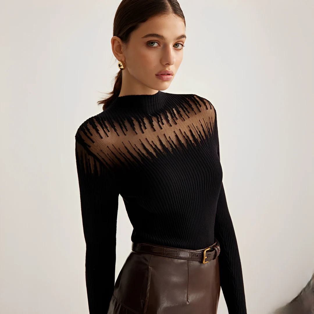 Tania - Blouse Élégante à Manches Longues