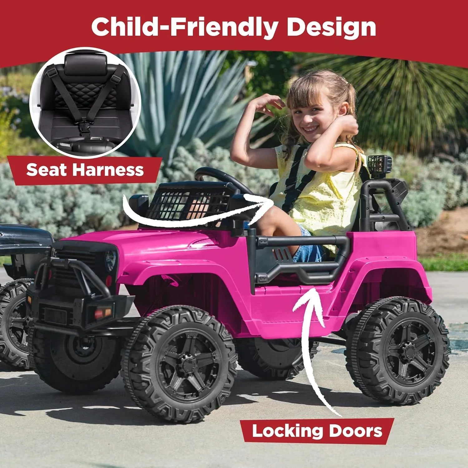 Camion électrique pour enfants Best Choice Products 12V avec suspension à ressorts et lumières LED