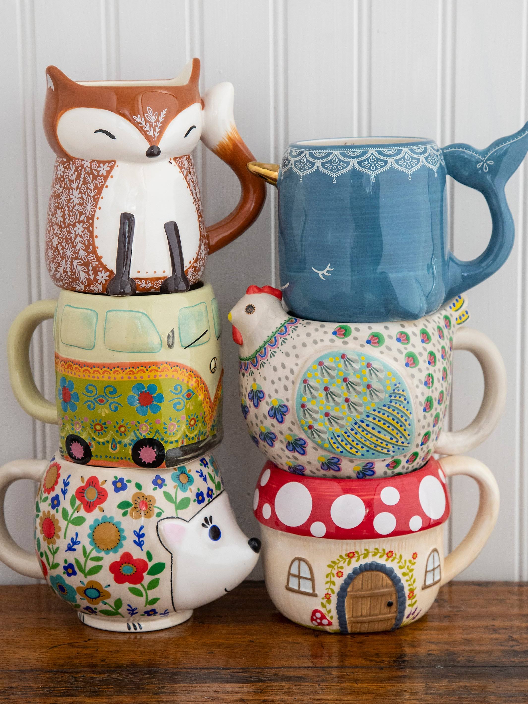 Natural Life : Folk Art Hedgehog Mug