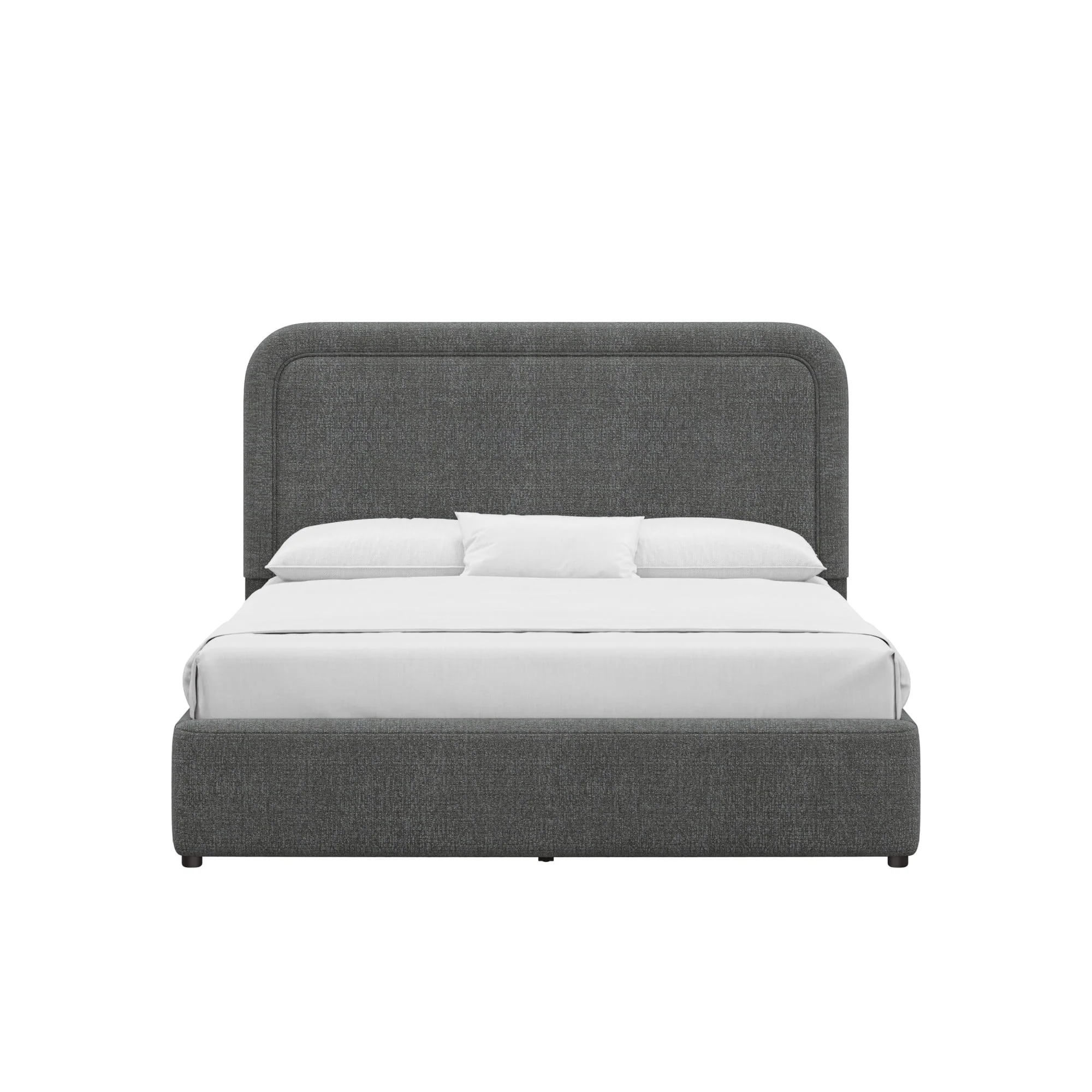 Better Homes & Gardens Juliet King Boucle Platform Bed, Ivory