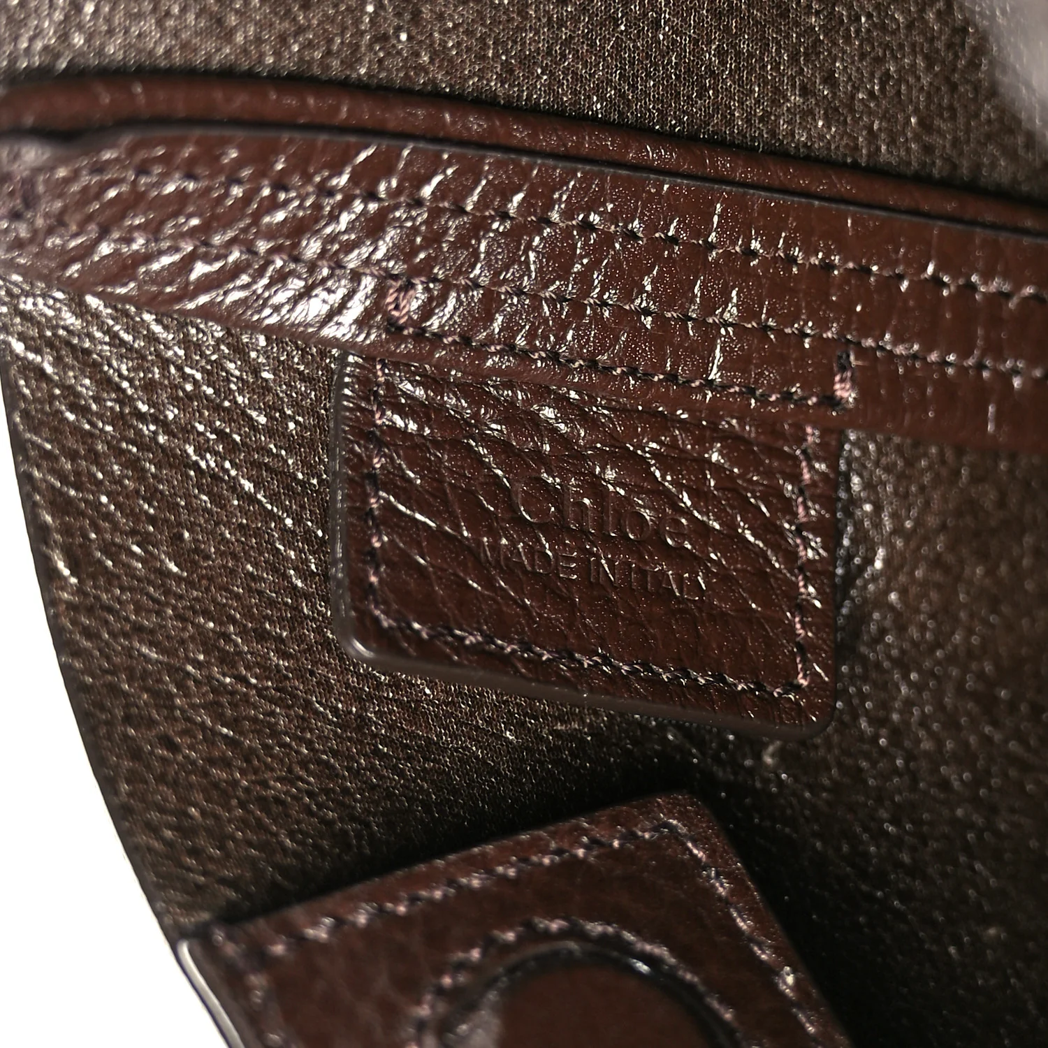 Grained Calfskin Small Spin Tote Kohl Brown