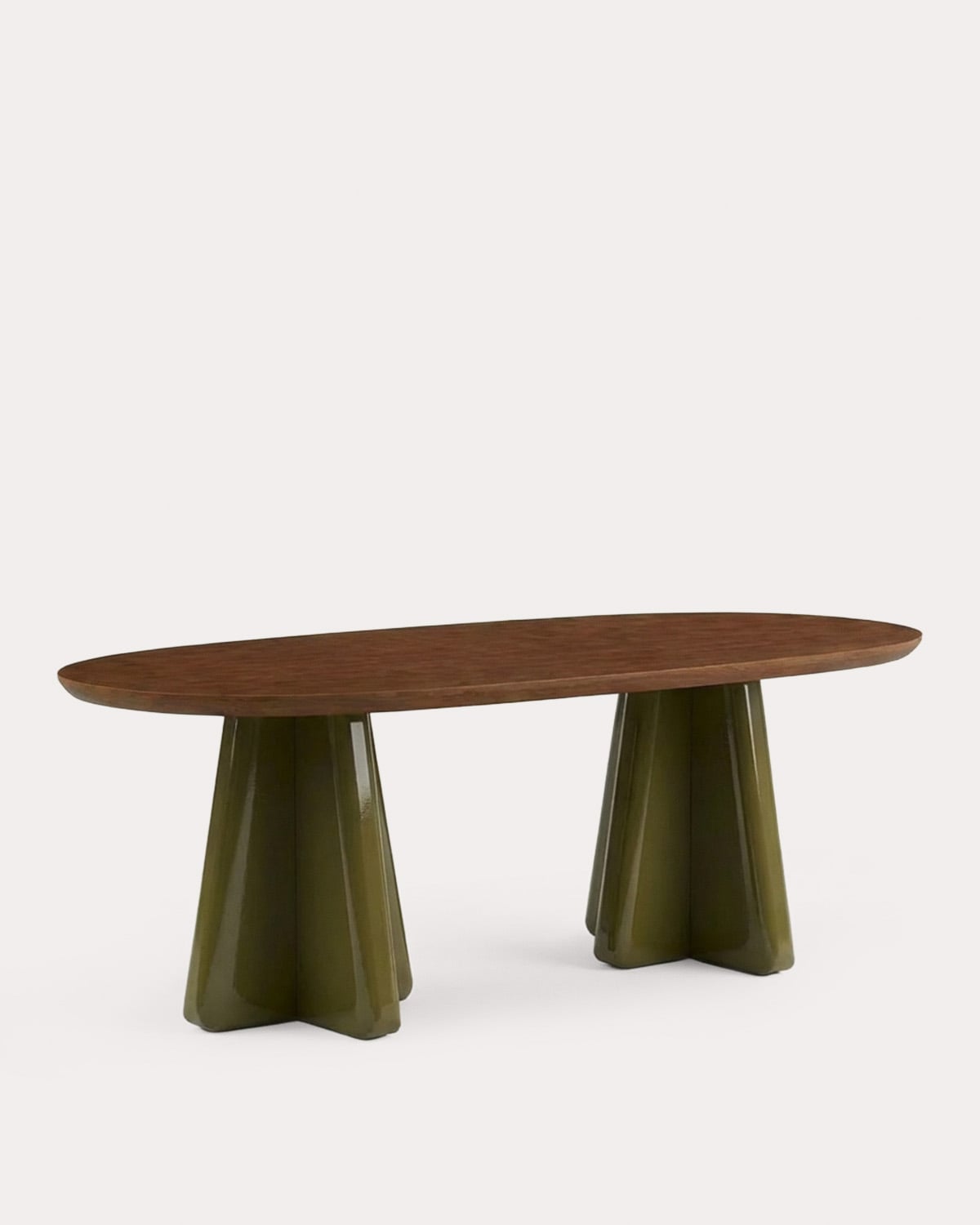 Roxenna - Mesa de Comedor Ovalada de Madera (220x110 cm) Roxenna