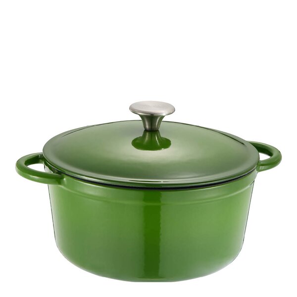 Gretl støpejernsgryte rund 24 cm 4L grønn