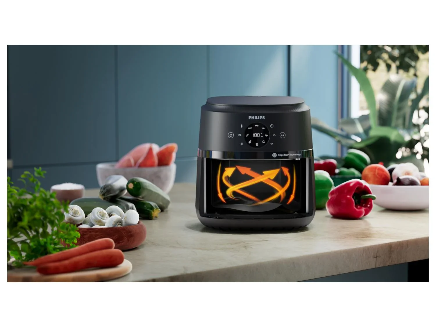Friteuse  air chaud Philips Srie 2000, 4,2 l