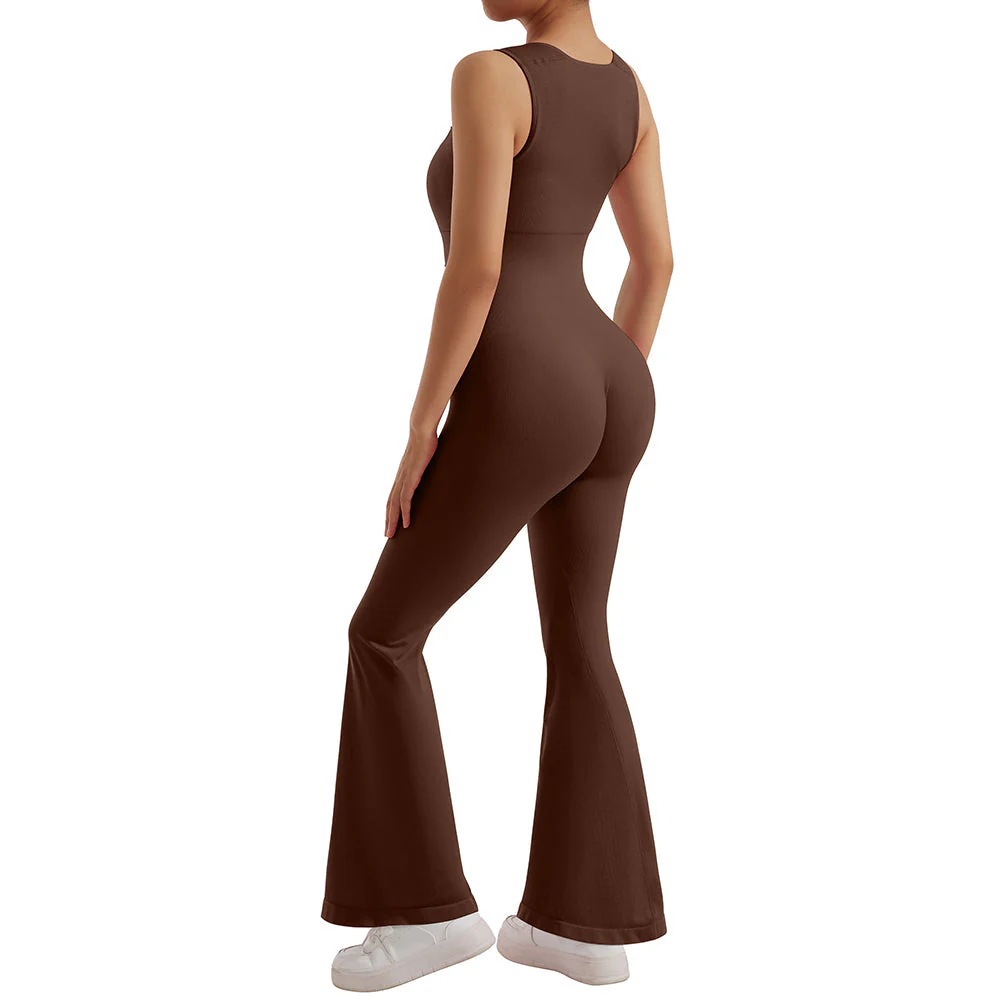 Combinaison moulante sans manches pour femme