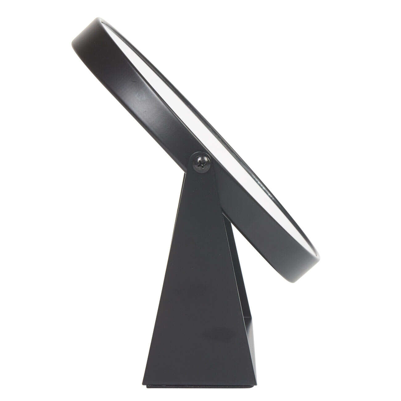 Miroir ovale à poser métal noir