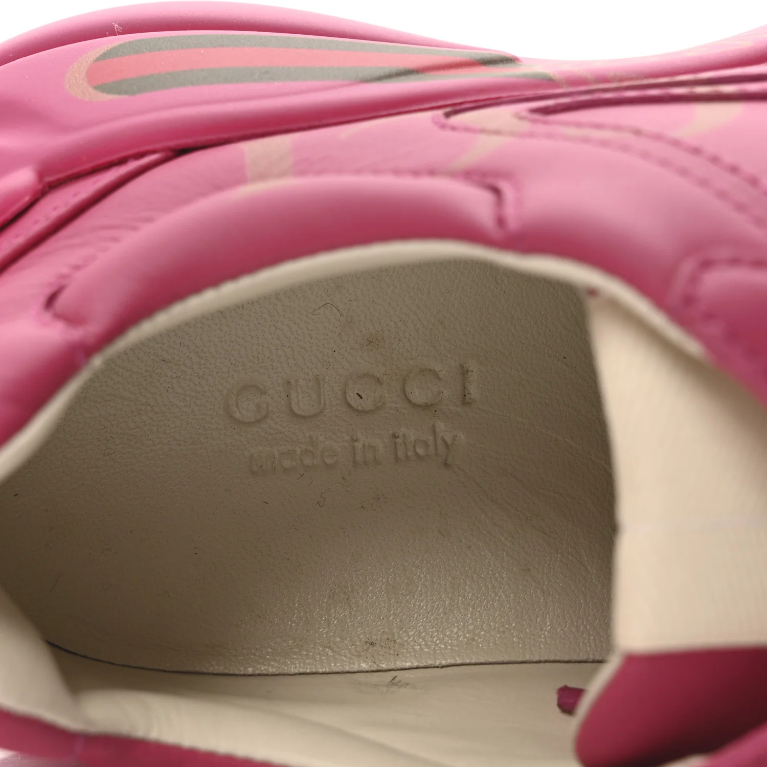Calfskin Logo Womens Rhyton Sneakers 35.5 Box Pink