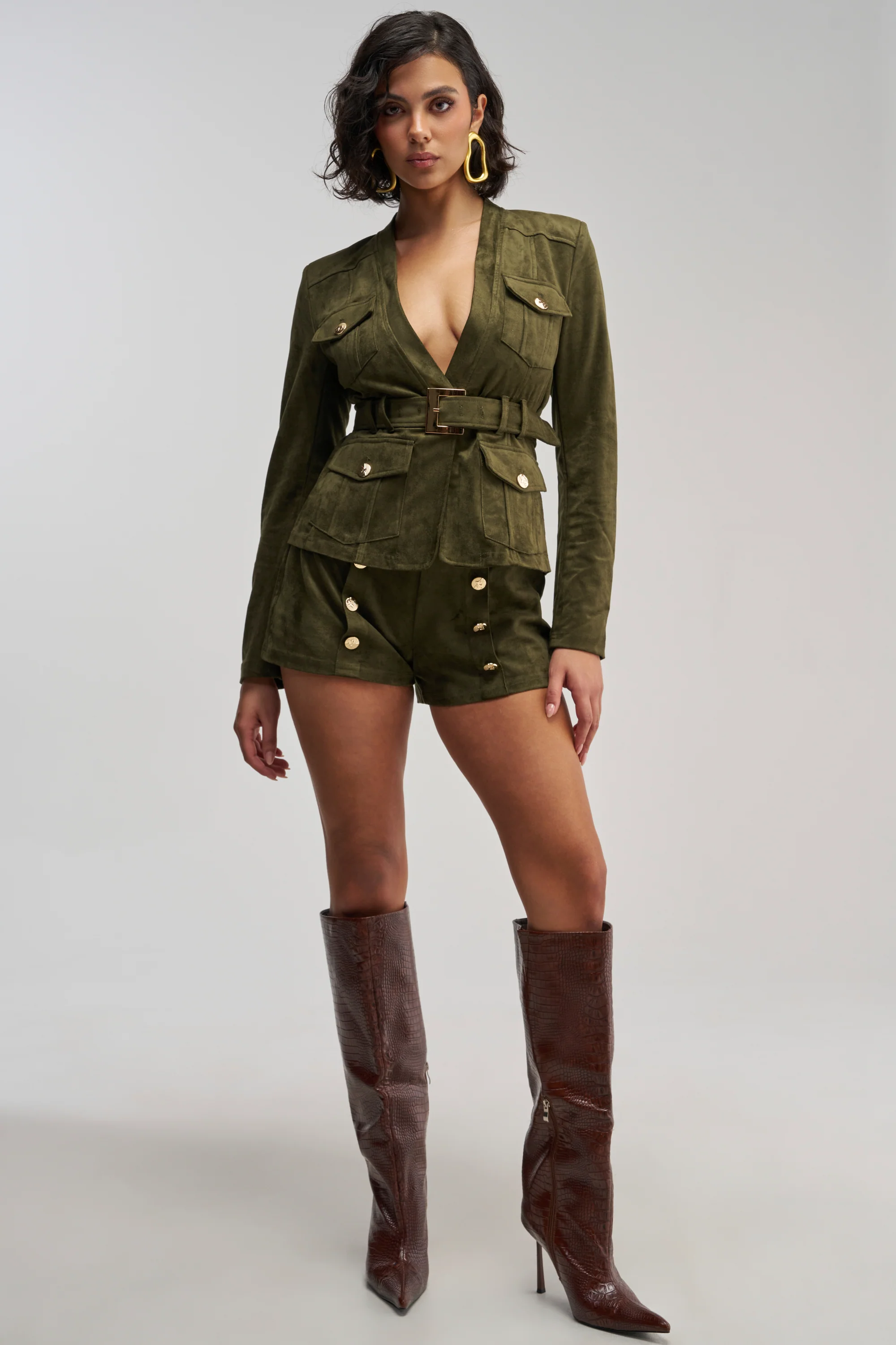 LOLITA FAUX SUEDE SHORTS - Akira Store