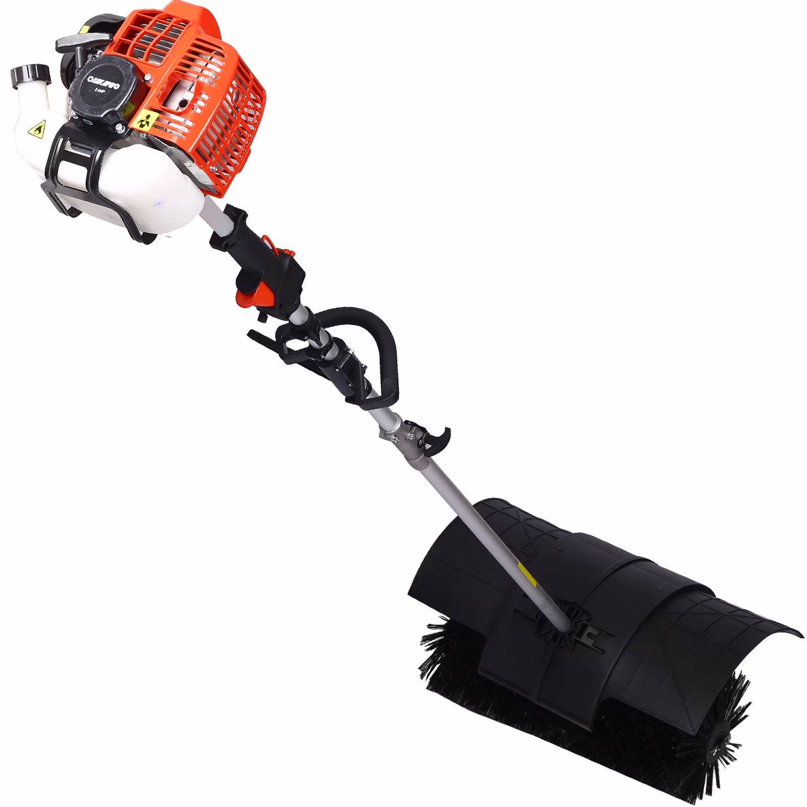 Power Snow Sweeper Brush Machine, 52cc Gasoline Walk-Behind Power Broom for Artificial Lawn Dirt Debris, 24" X 9" Brush, EPA Approved(24" x 9") - Image 3