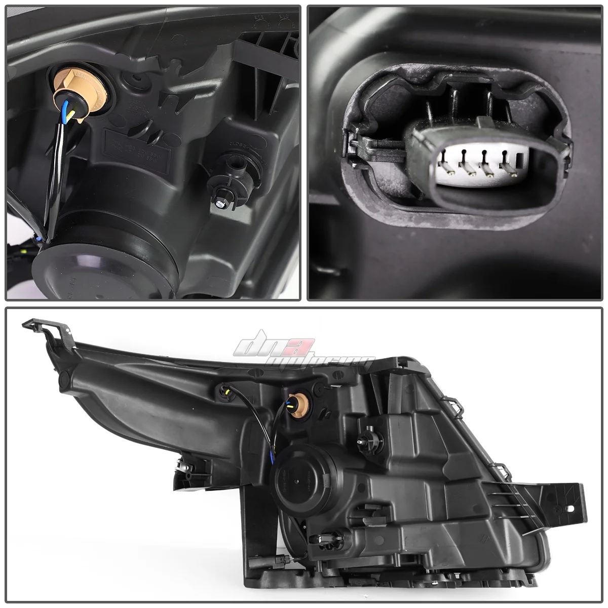 For 2011-2015 Explorer Projector Headlight Lamps Pair Black Clear Replacement - Image 5