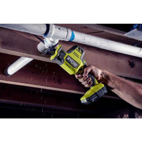 ONE+ HP 18V Brushless Cordless Compact One Handed Reciprocating Saw Kit with 1 5 Ah Battery and 18V Charger Image 4