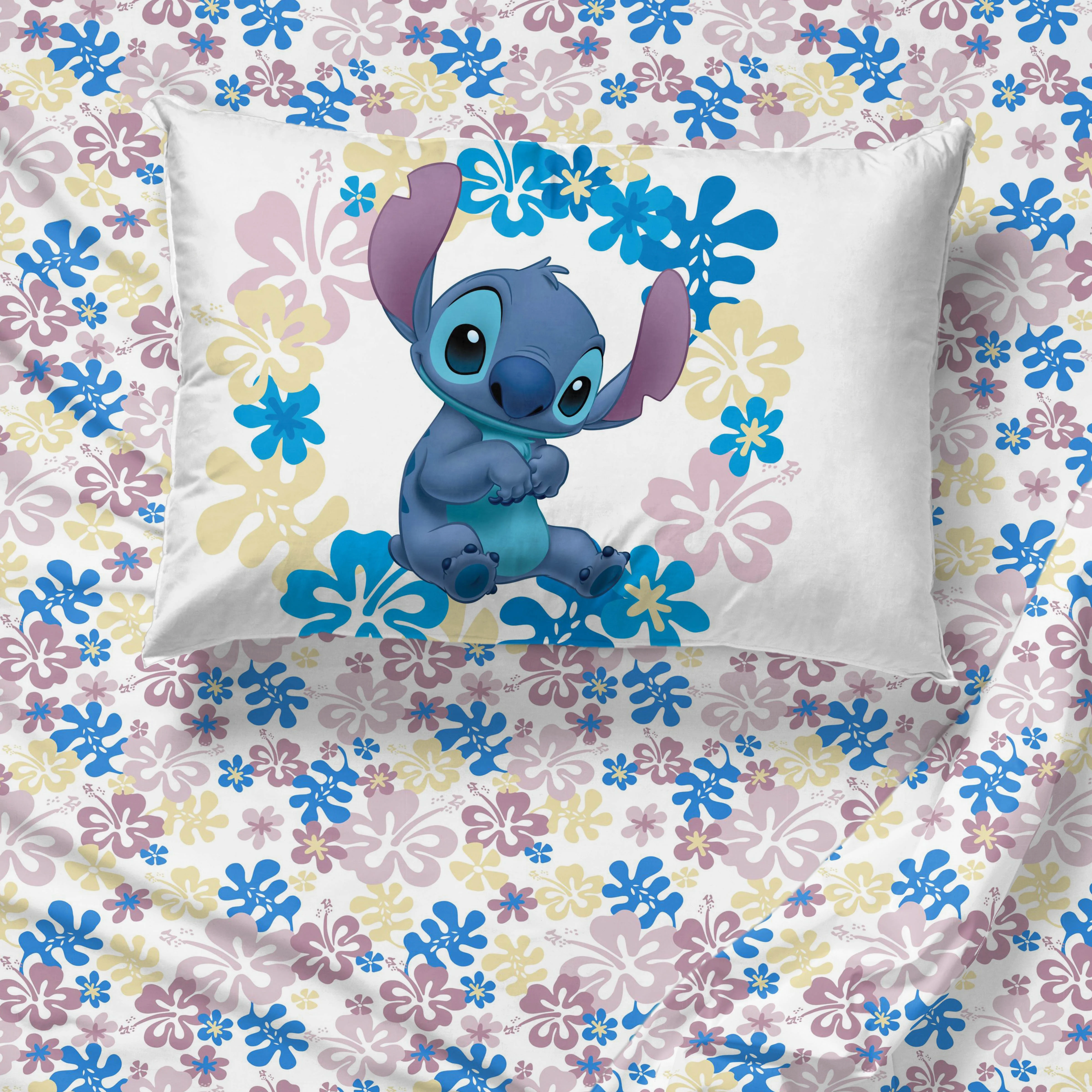 Lilo and Stitch Sweet Stitch 5 Piece Twin Size Kids Comforter Set with Sham - Super Soft Bed Set for Kids