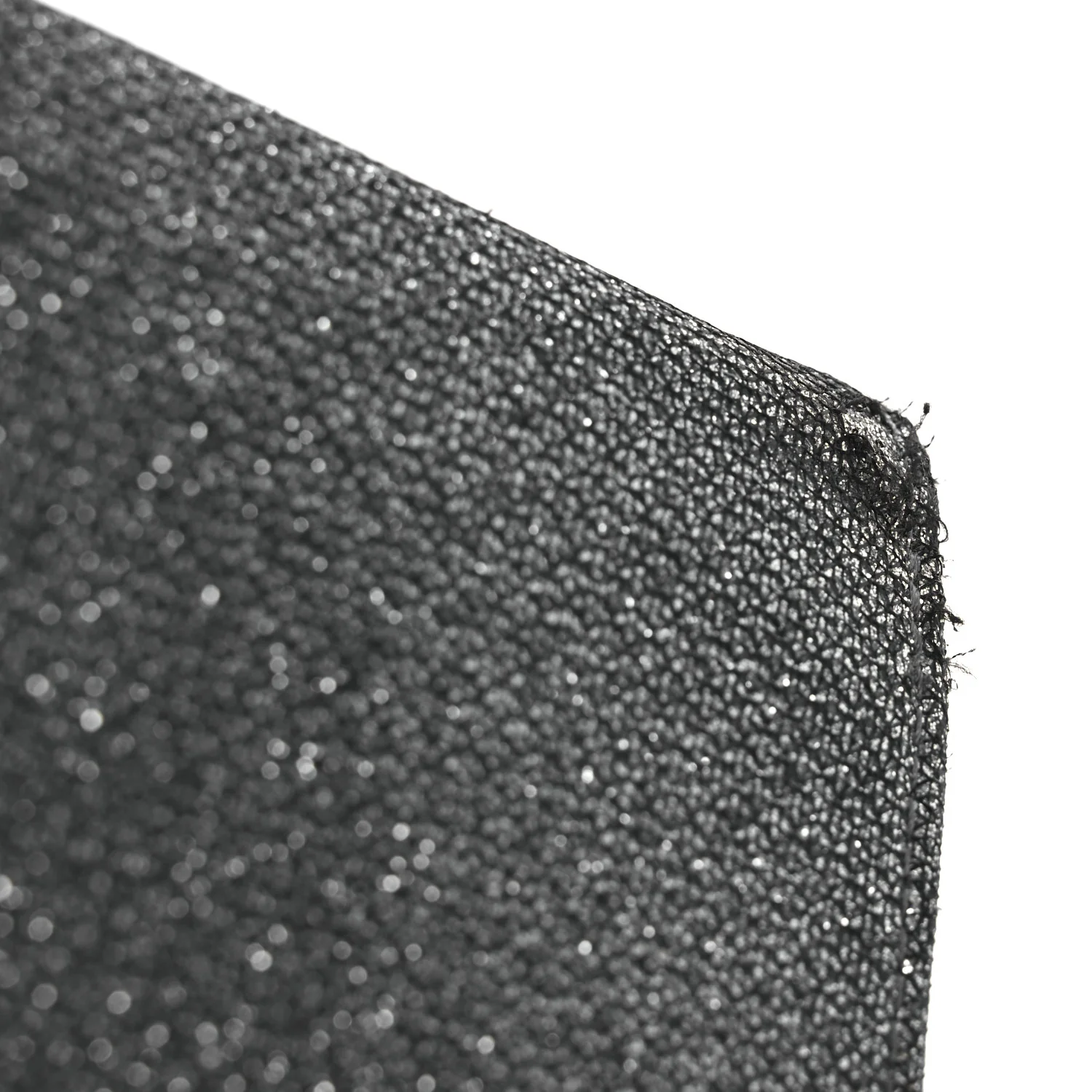 Glitter Fabric Erica Chain Clutch  Anthracite