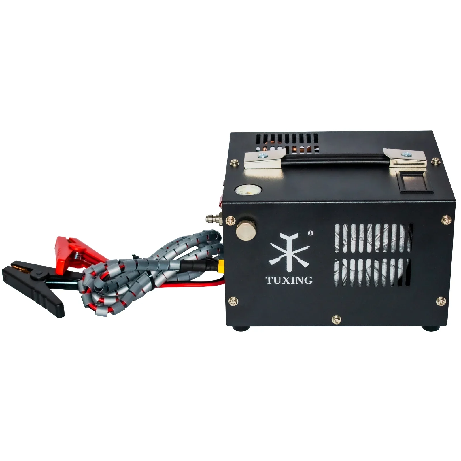 TUXING 4500Psi PCP Air Compressor w/ Built-in Transformer, One-Button Start for PCP Rifles, Paintball Guns, Diving Tanks