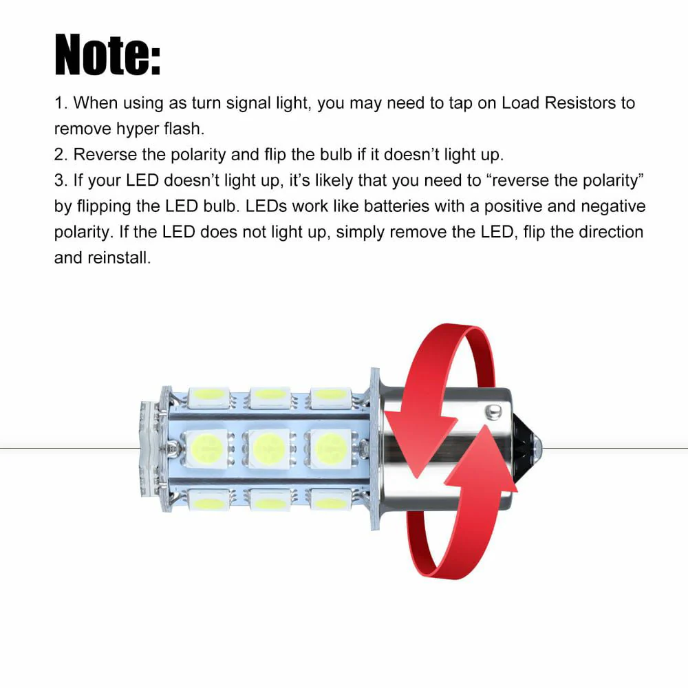 20 Pcs RV Interior LED Light Bulbs, EEEkit BA15S 1156 Bright 7506 1141 1003 13 SMD 5050 6000K, Pure White Replacement Lamps,for Car Rear Turn Signal Lights Interior RV Camper 12V Image 7