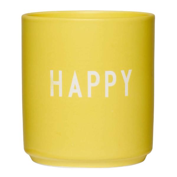 Favourite Fashion colour kopp HAPPY gul