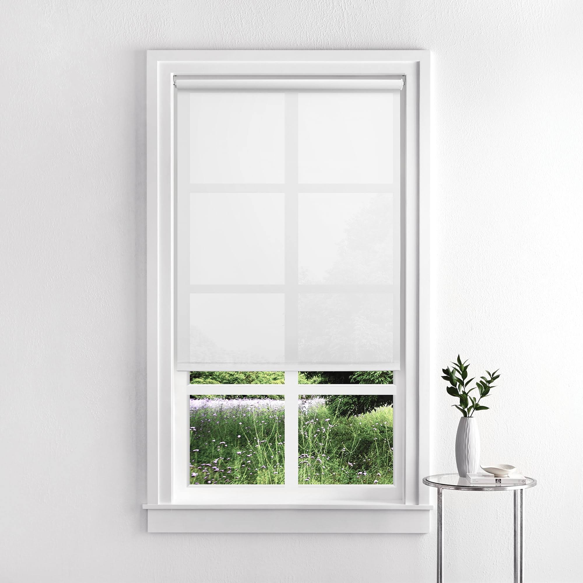 Mainstays Light Filtering, Tear-to-Fit Roller Shade 37-1/4 inch x 72 inch, White