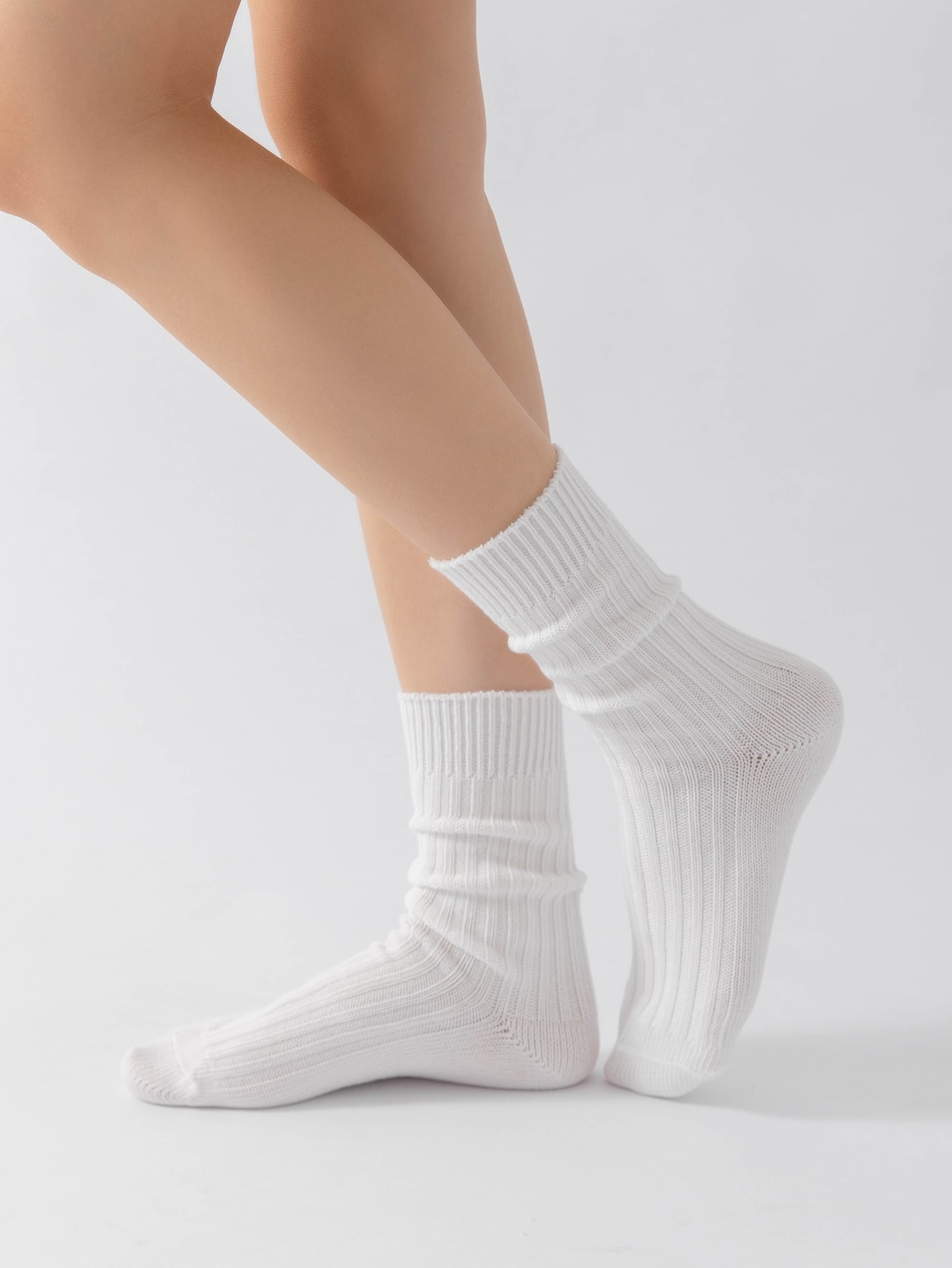 Chaussettes montantes unies