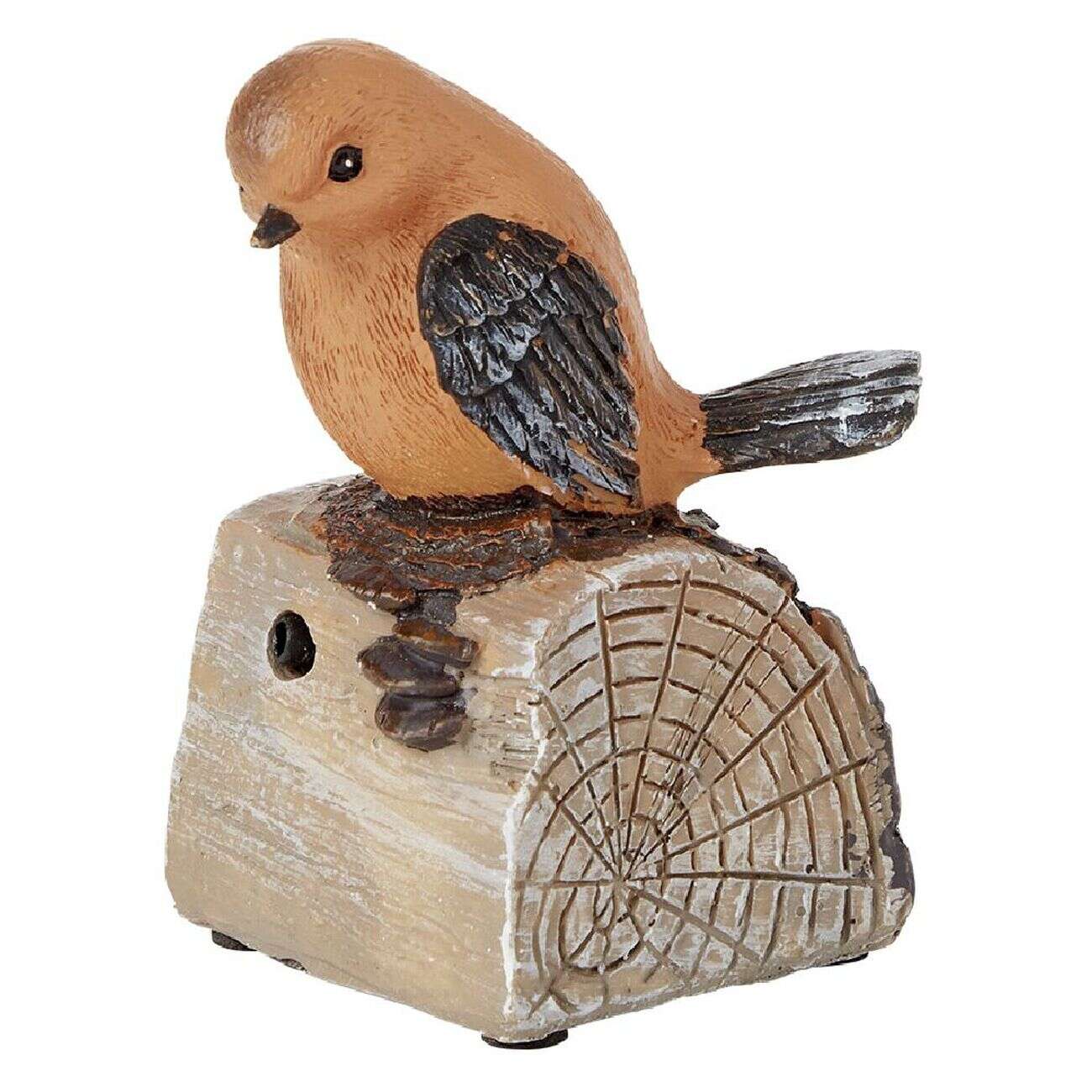 Oiseau décoratif à détecteur de mouvement 7x6xH9,5 cm