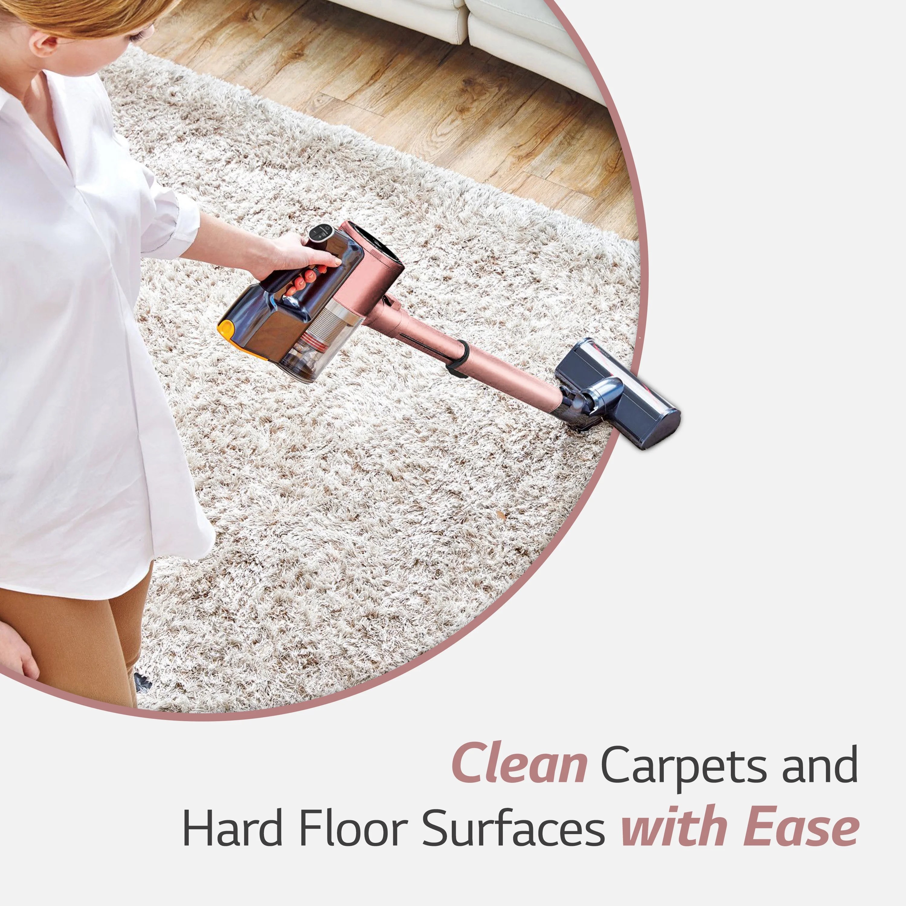 Cord Zero A9 Cordless Stick Vacuum A912PM, Lightweight, Powerful Suction, Pet Hair, Hard Floor, Carpet, HEPA Filter, Self-Cleaning Brushroll, LED Headlights, Rechargeable, Multi-Surface(Other) - Image 5