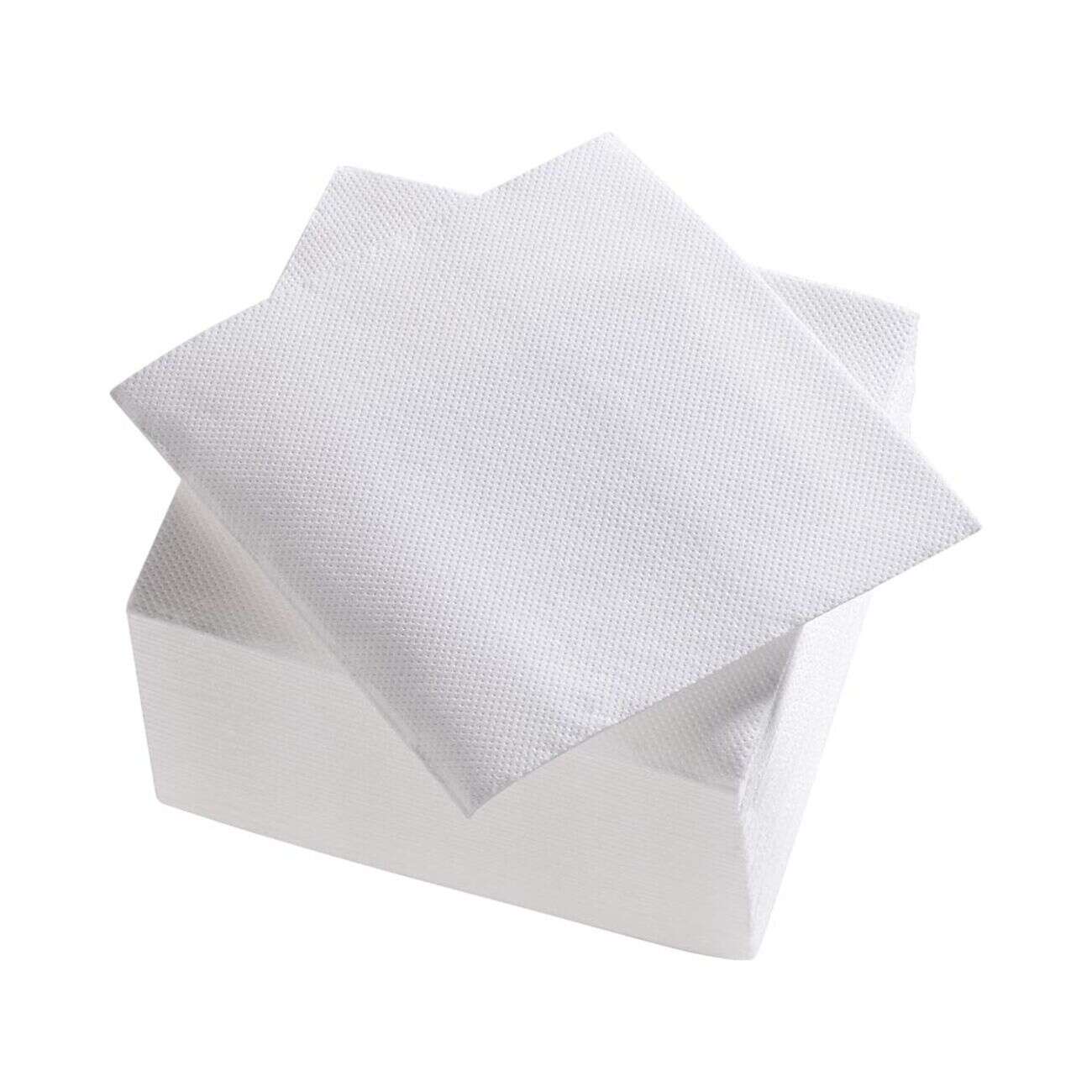 Serviettes cocktail carrée 2 plis Tex Touch blanche x50