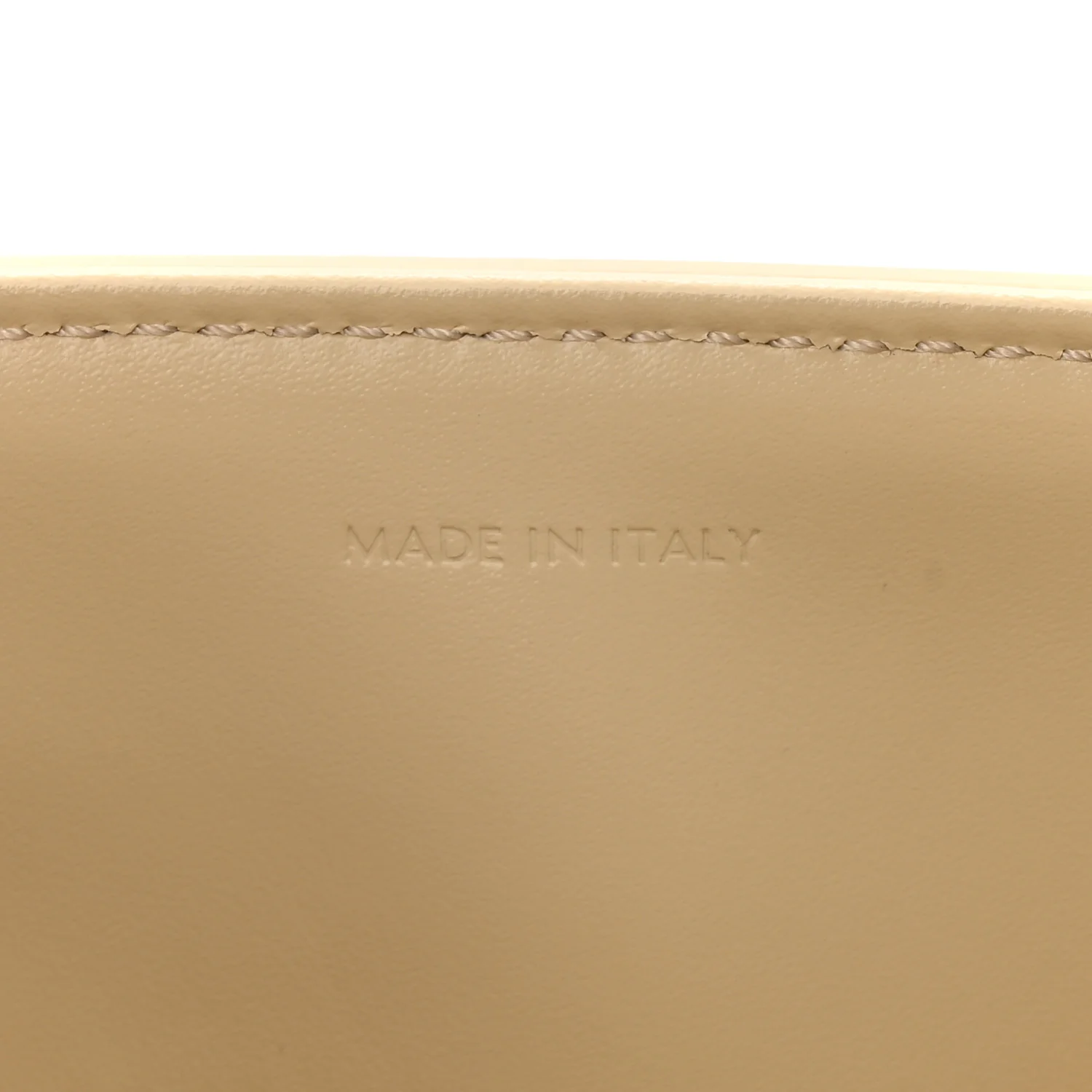 Satinated Calfskin Small 16 Top Handle Bag Beige