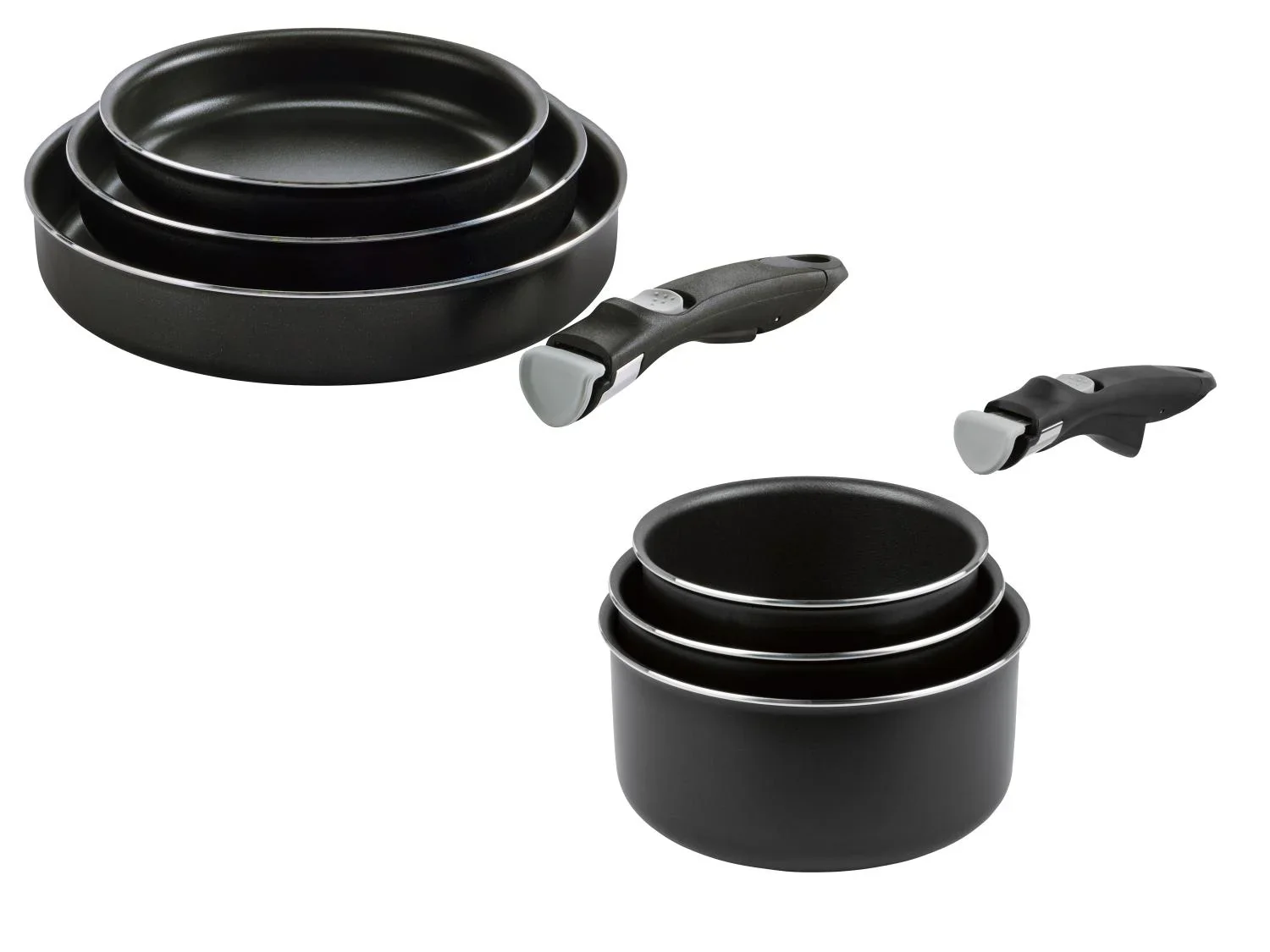 CRIVIT Set de casseroles en aluminium ou poles en aluminium