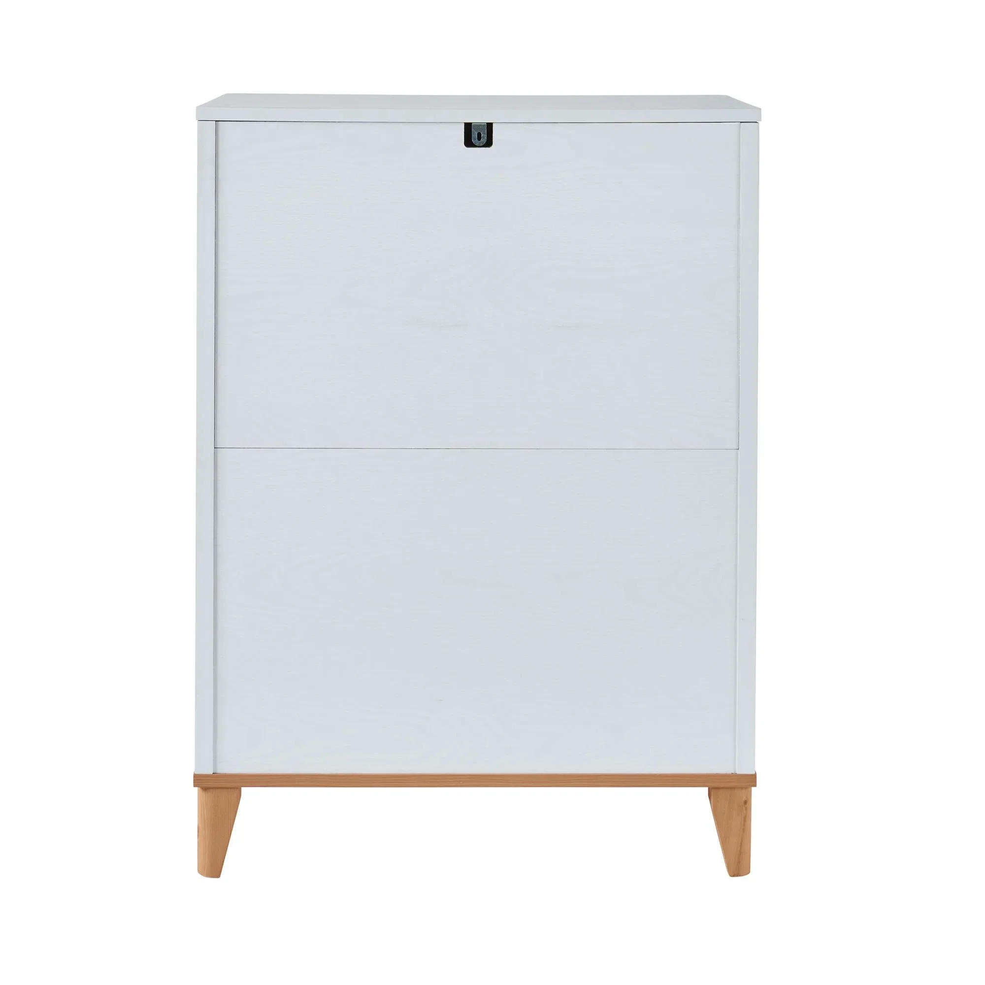Better Homes & Gardens Leighton 4 Drawer Dresser, White and Natural