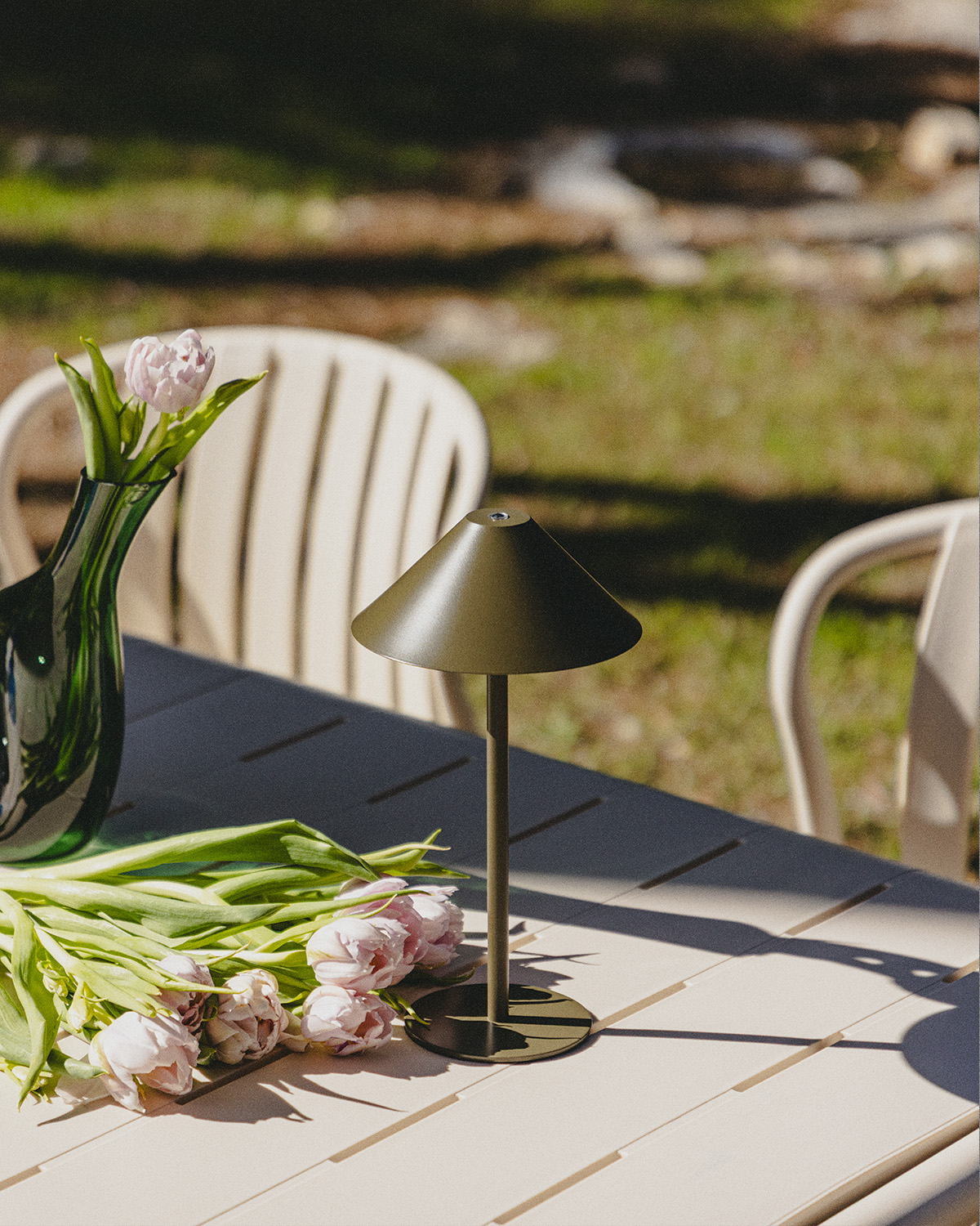 Gavi - Lámpara de Mesa Dimmable LED Inalámbrica para Exterior Gavi
