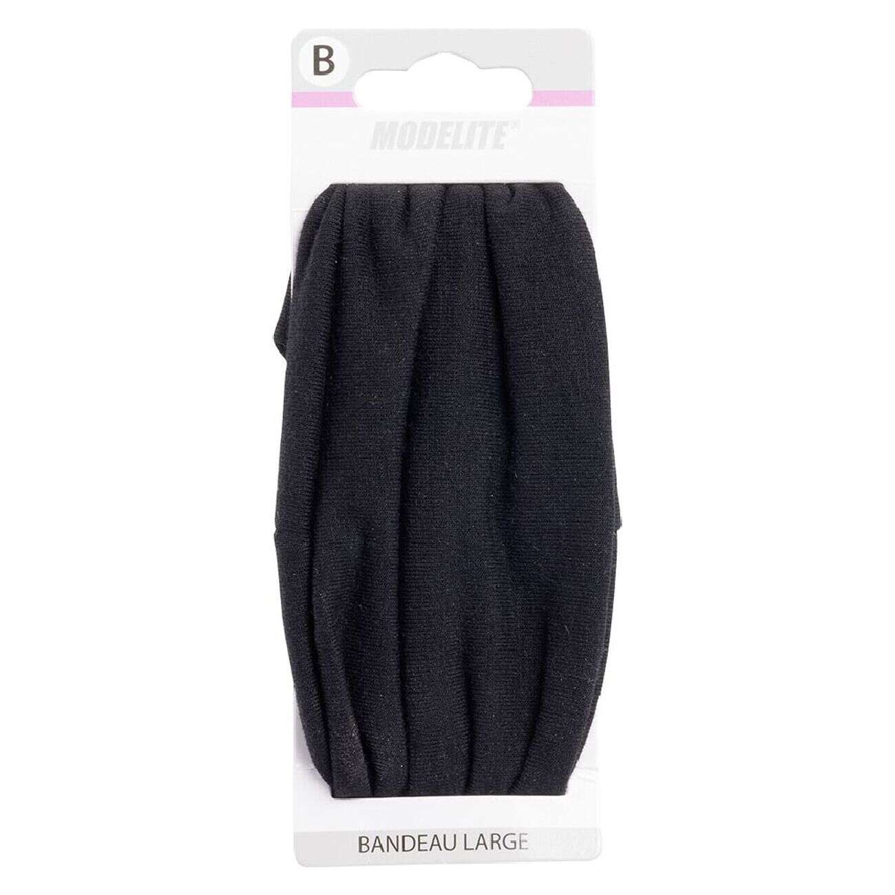 Bandeau large maille noir