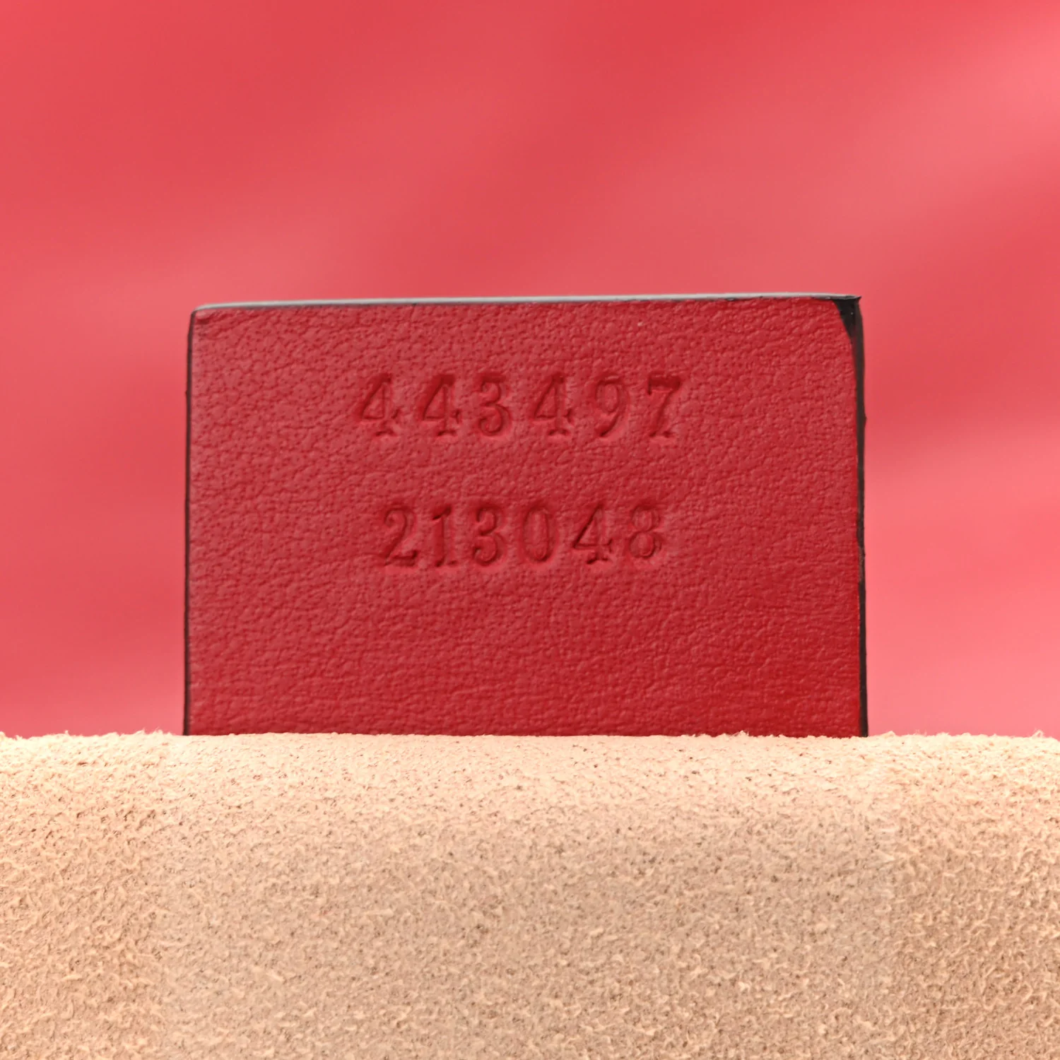 Calfskin Matelasse Small GG Marmont Shoulder Bag Hibiscus Red
