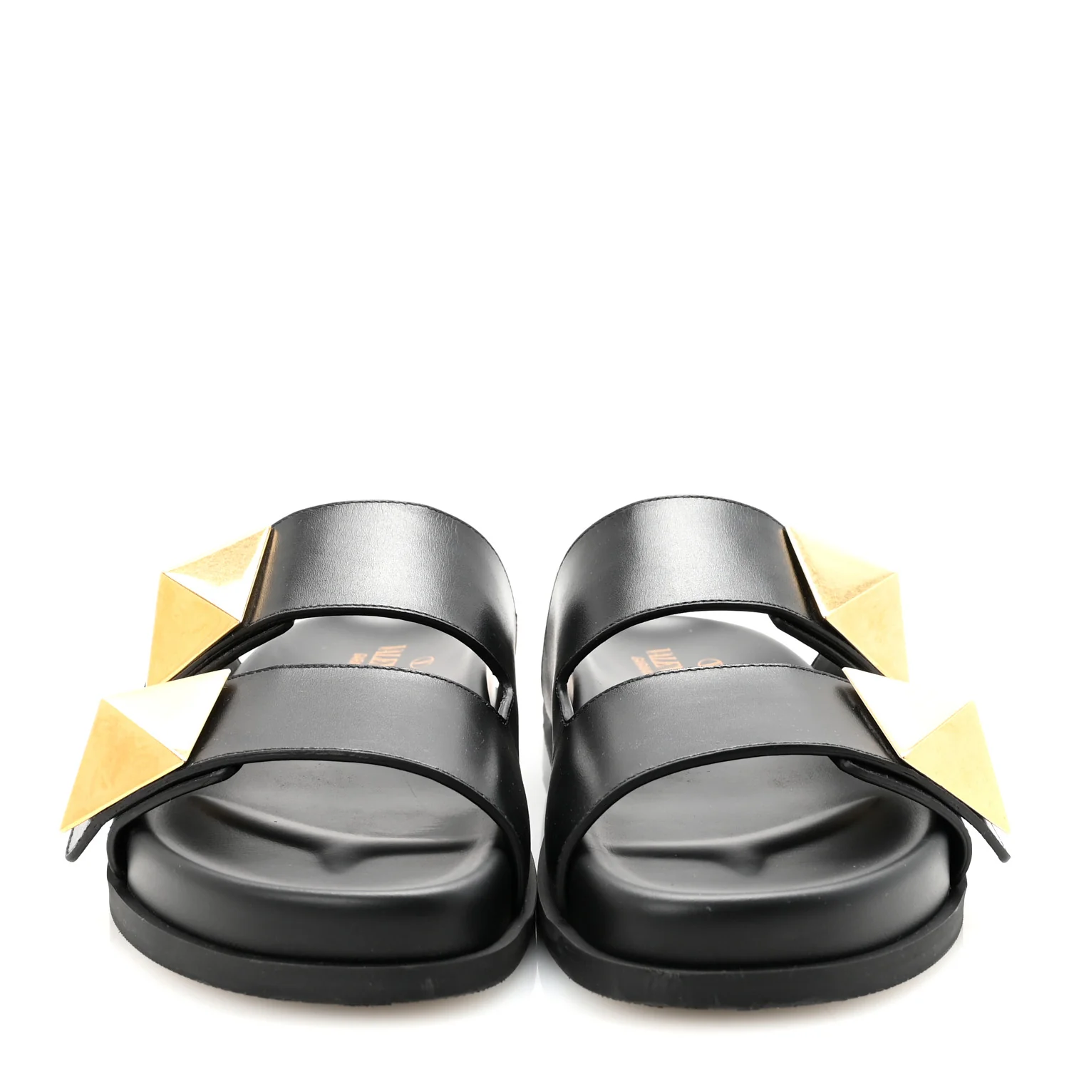 Nappa One Stud Slide Sandals 36.5 Black