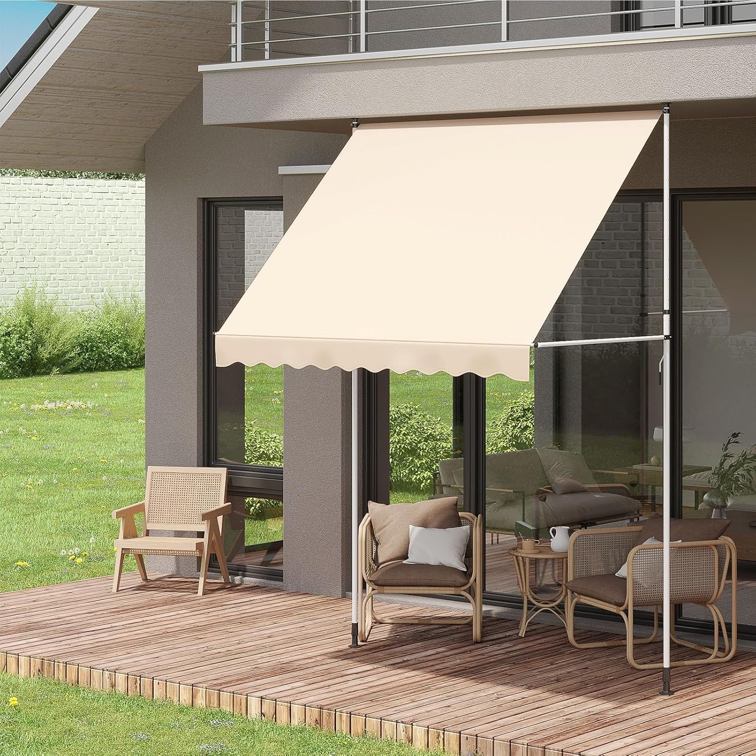 AECOJOY Manual Retractable Awning, 78