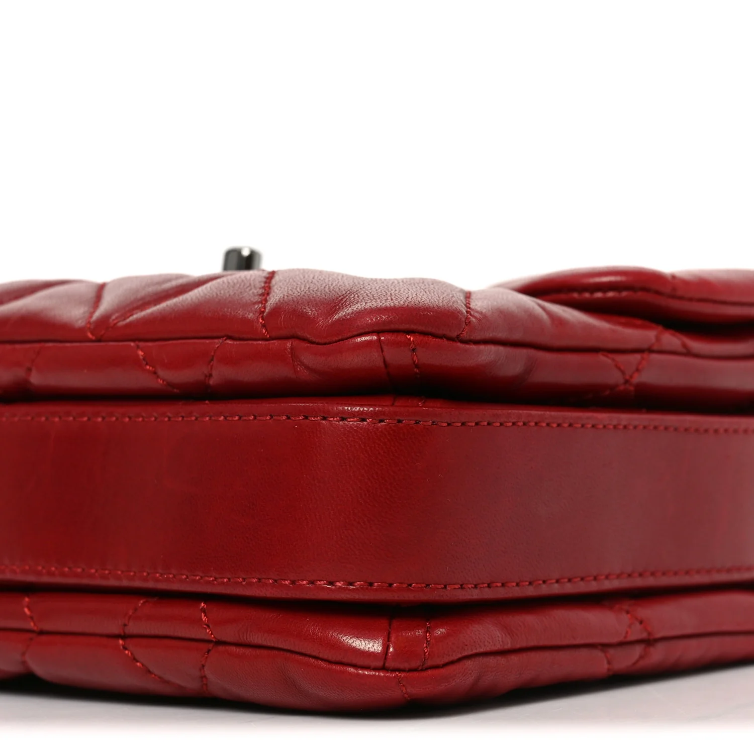 Lambskin Quilted Mini Chanel 3 Flap Red