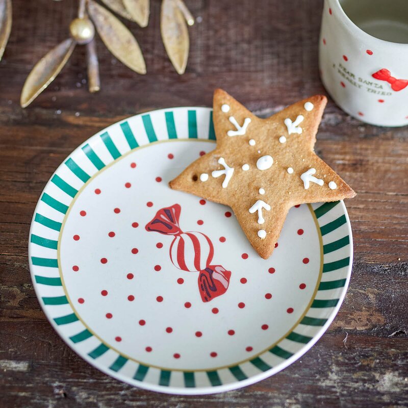 Yule tallerken 16 cm julemotiv multi