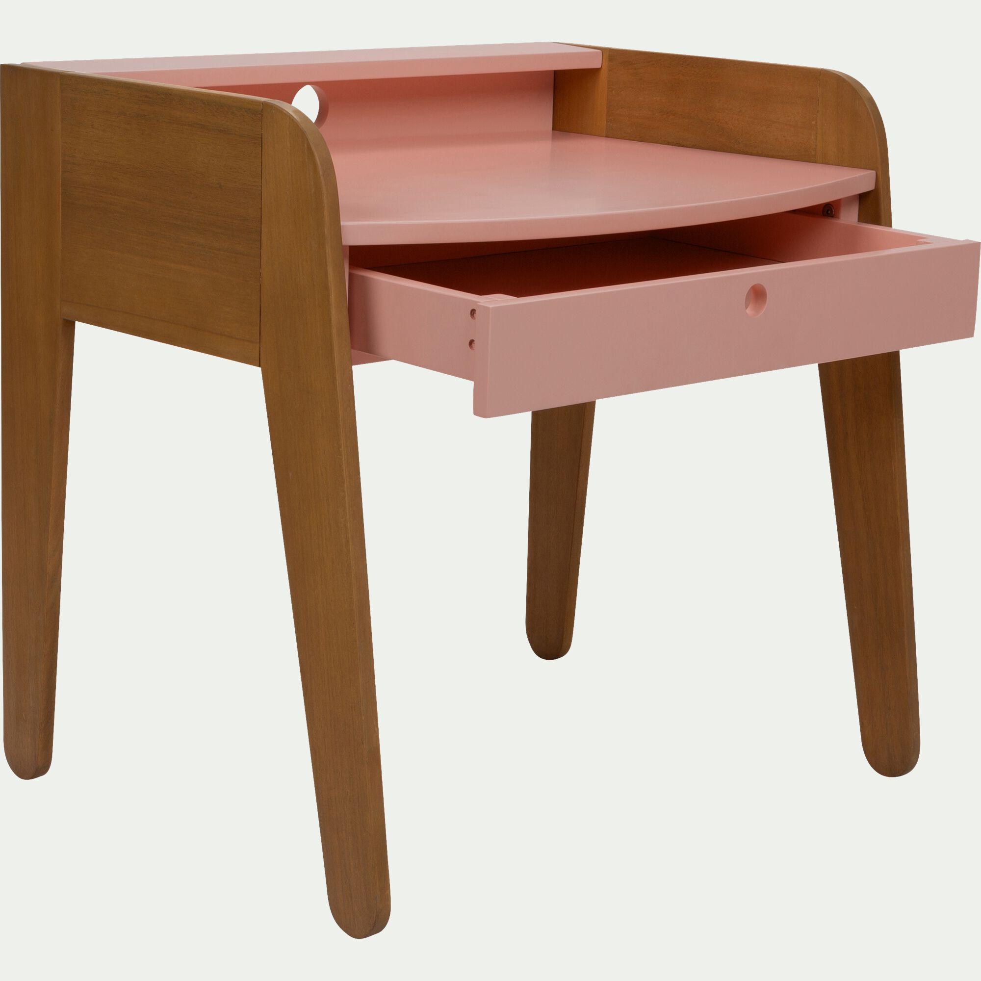 RAPHAEL - Bureau enfant en acacia - rose
