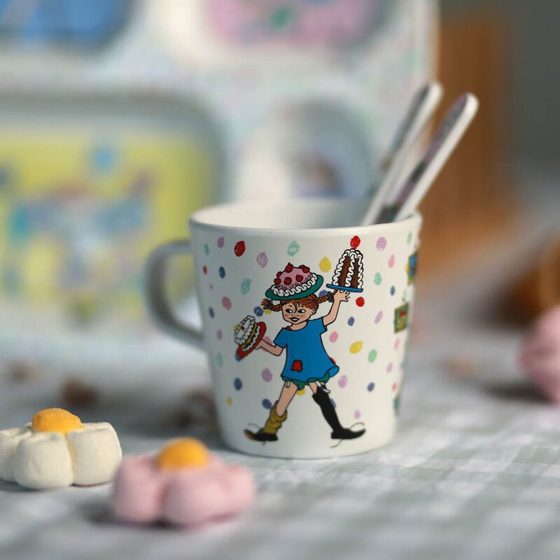 Pippi kopp med håndtk 20 cl Bursdag