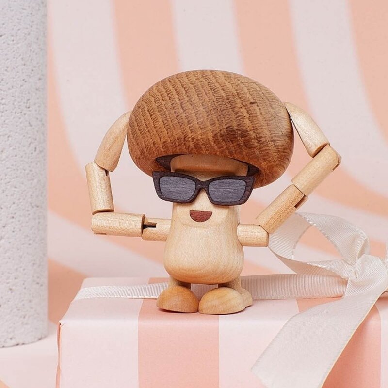 Woodies Marvin Mushroom trefigur 8,5 cm lønn