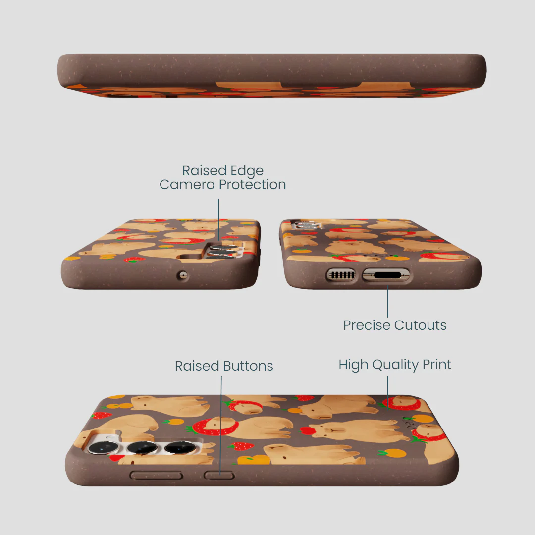 Chocolate Brown Sweet Capybaras Samsung Galaxy S23+(Plus) Case