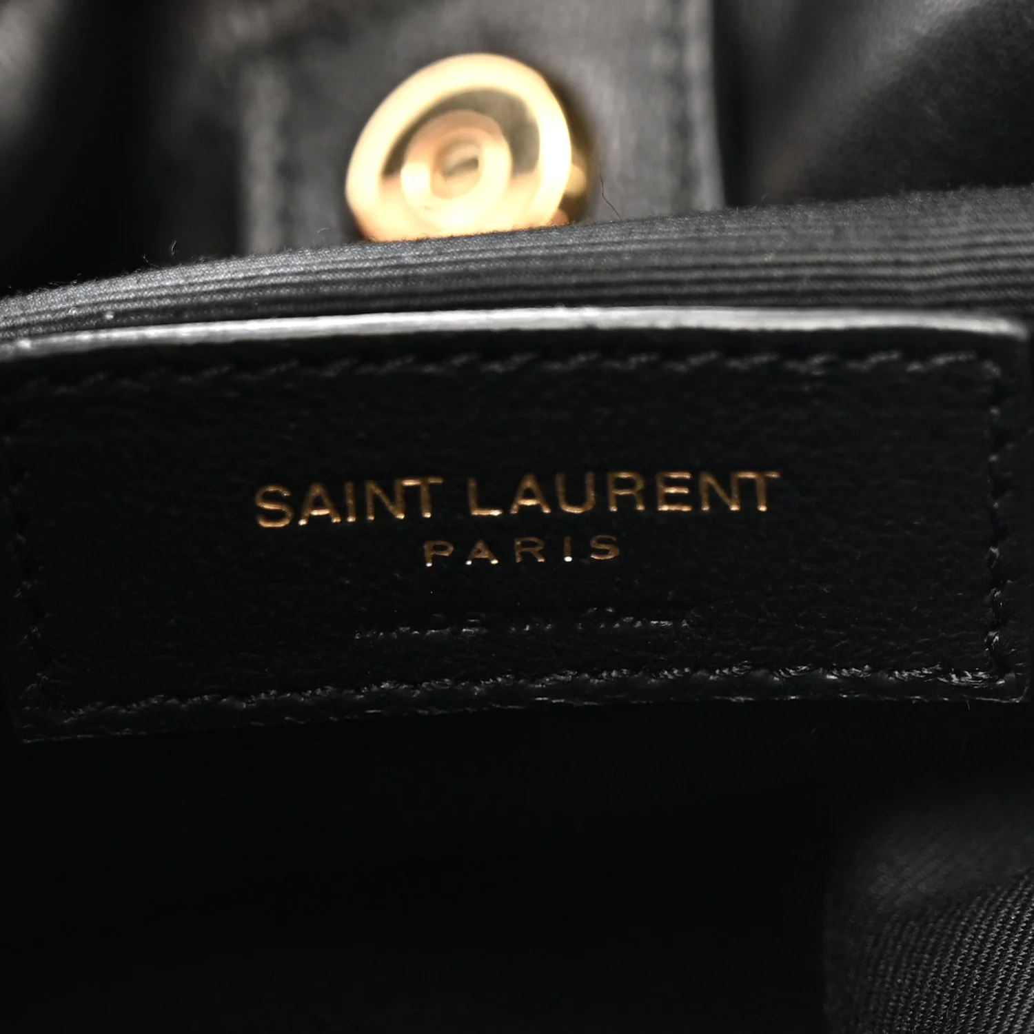 Lambskin Matelasse Monogram Medium Jamie 4.3 Pochon Black