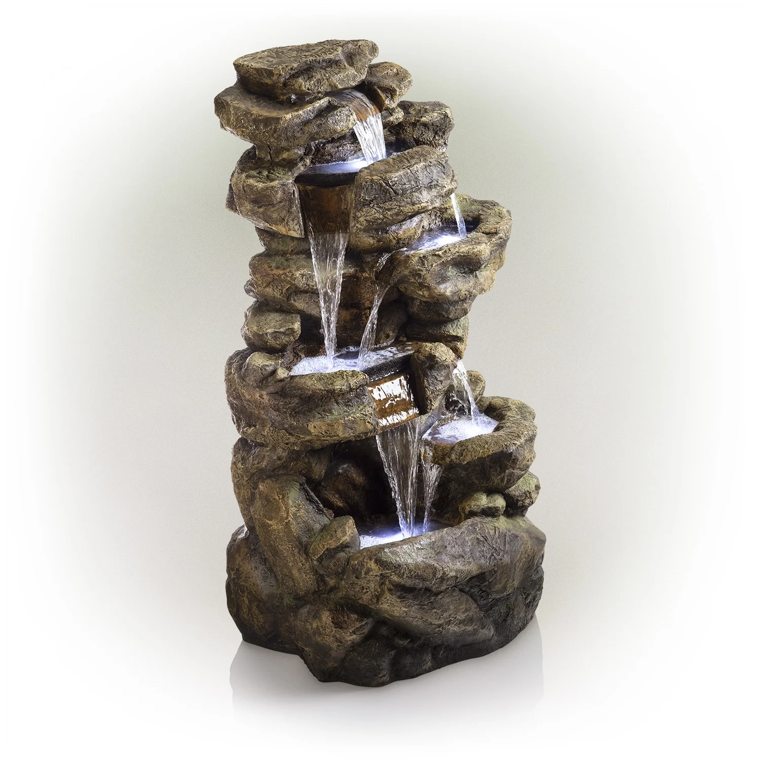 6-Tier Amazonian Water Fountain with LED Lights - Image 6