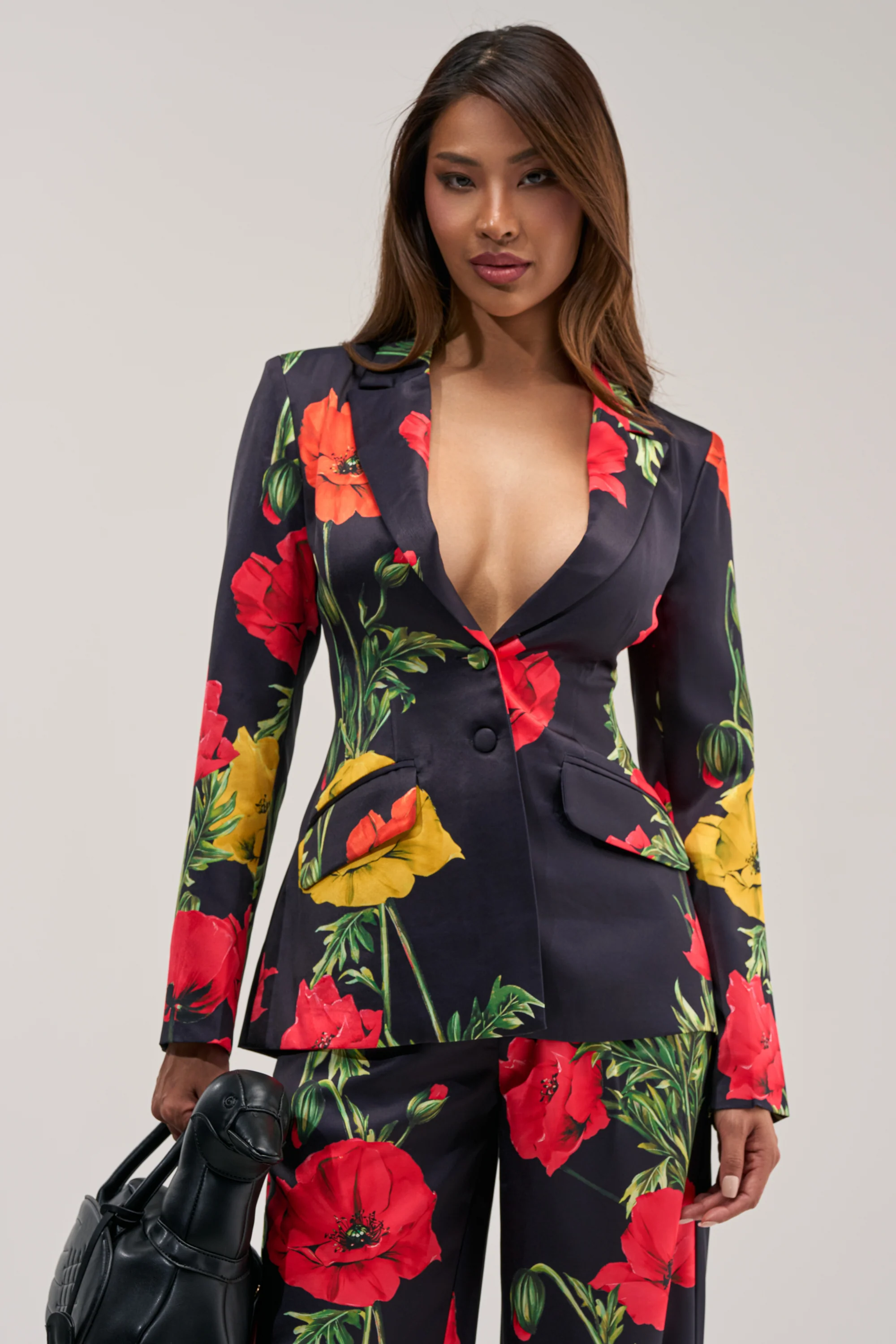 WILDFLOWER SATIN BLAZER - Akira Store